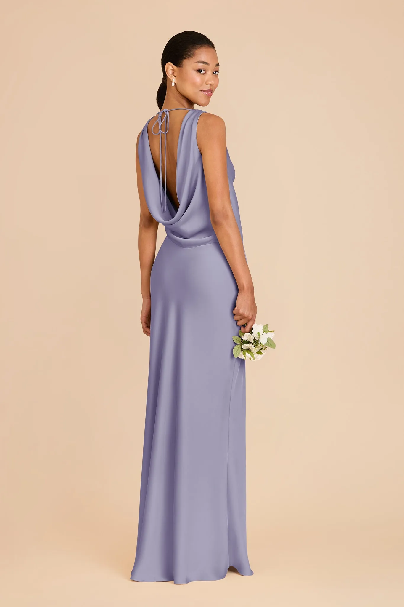 Bonnie Matte Satin Dress - Wisteria sold by Birdy Grey product image thumbnail 4