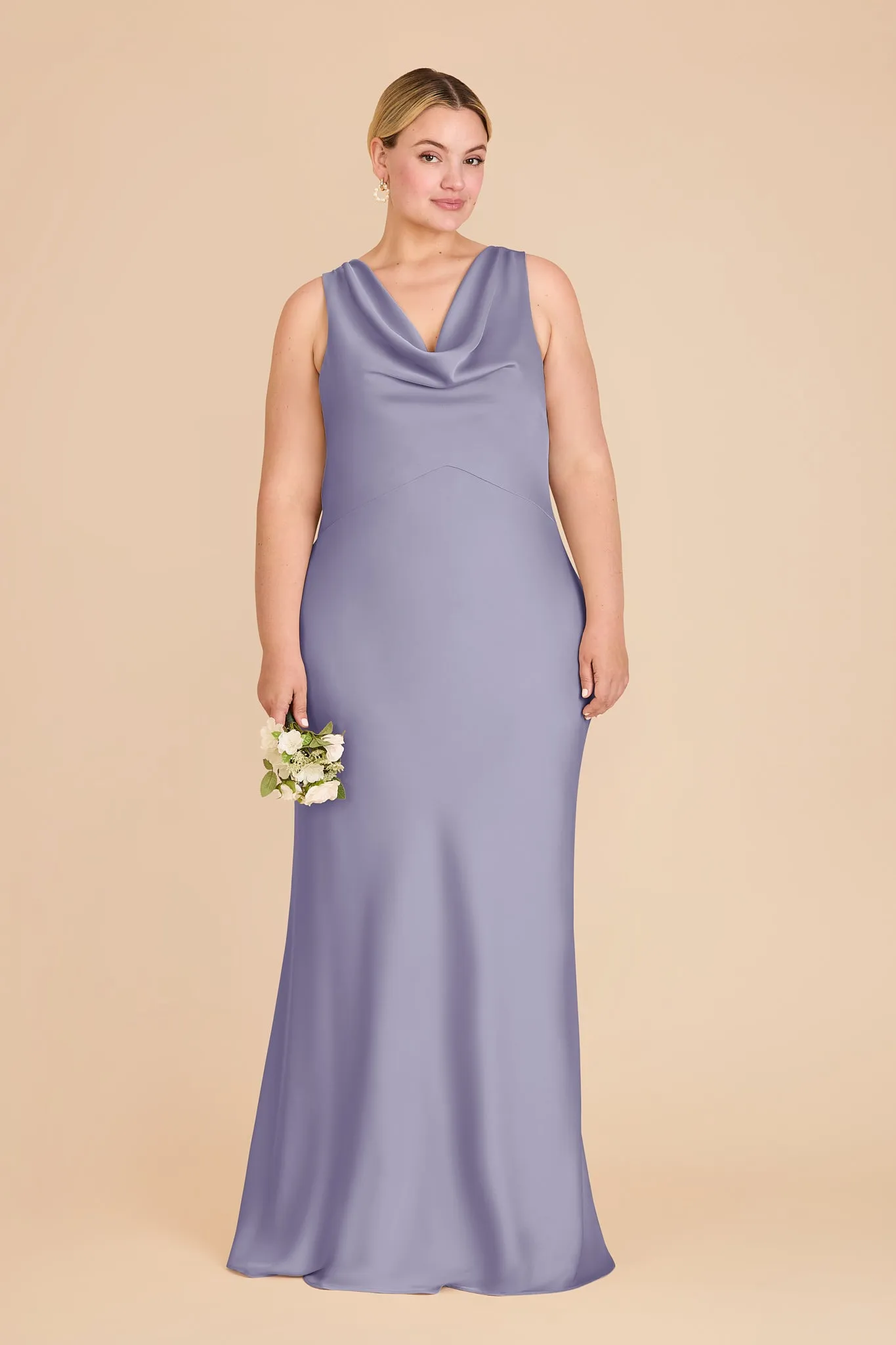 Bonnie Matte Satin Dress - Wisteria sold by Birdy Grey product image thumbnail 2