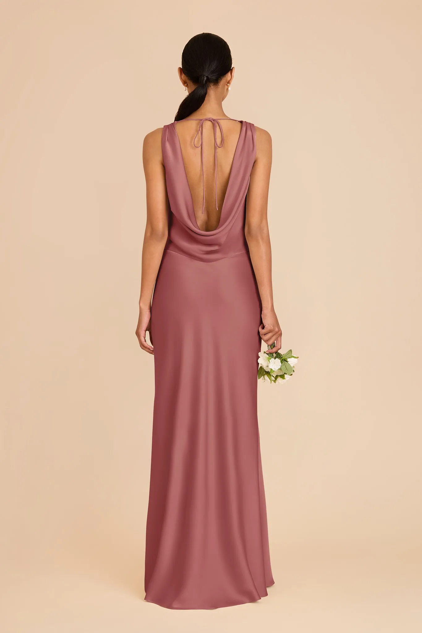 Bonnie Matte Satin Dress - Wild Rose sold by Birdy Grey product image thumbnail 5