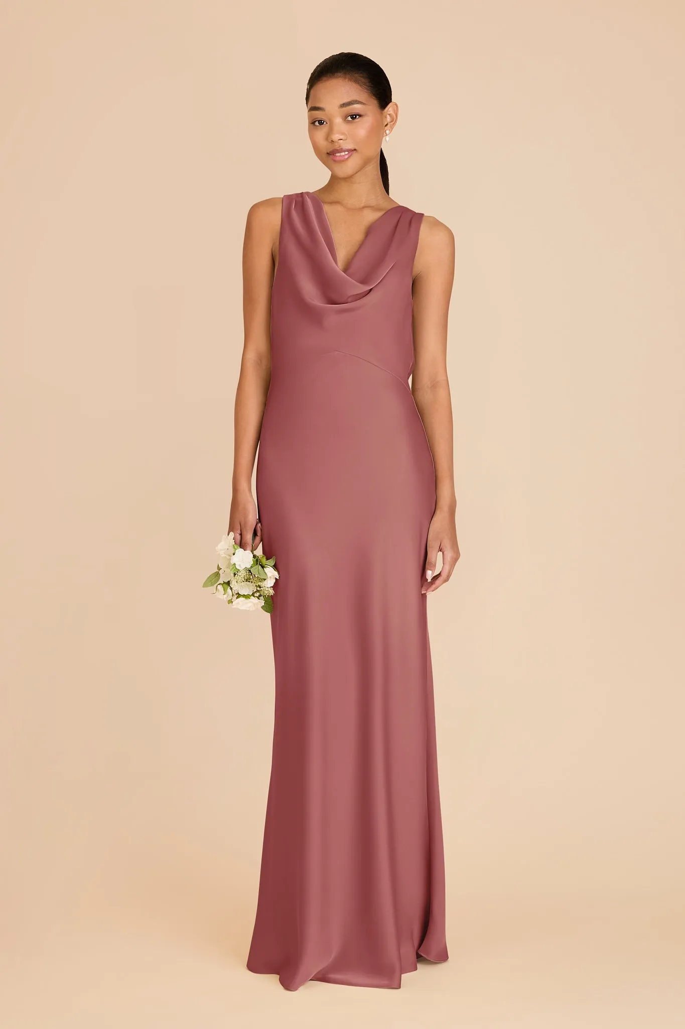 Bonnie Matte Satin Dress - Wild Rose sold by Birdy Grey product image thumbnail 3