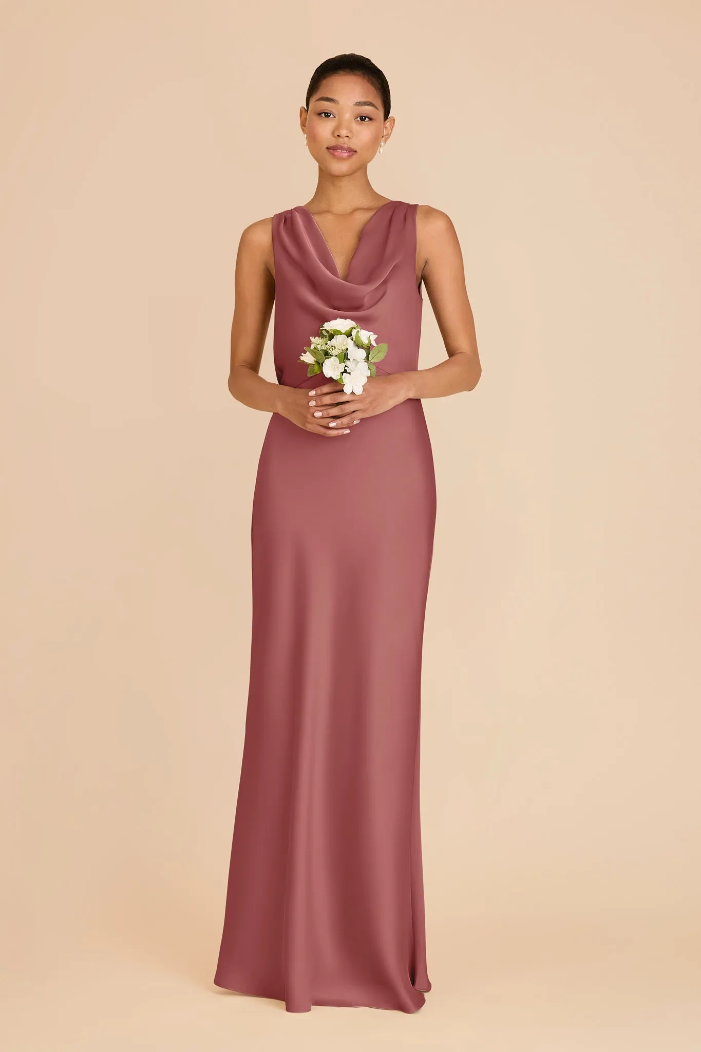 Bonnie Matte Satin Dress - Wild Rose sold by Birdy Grey product image thumbnail 2
