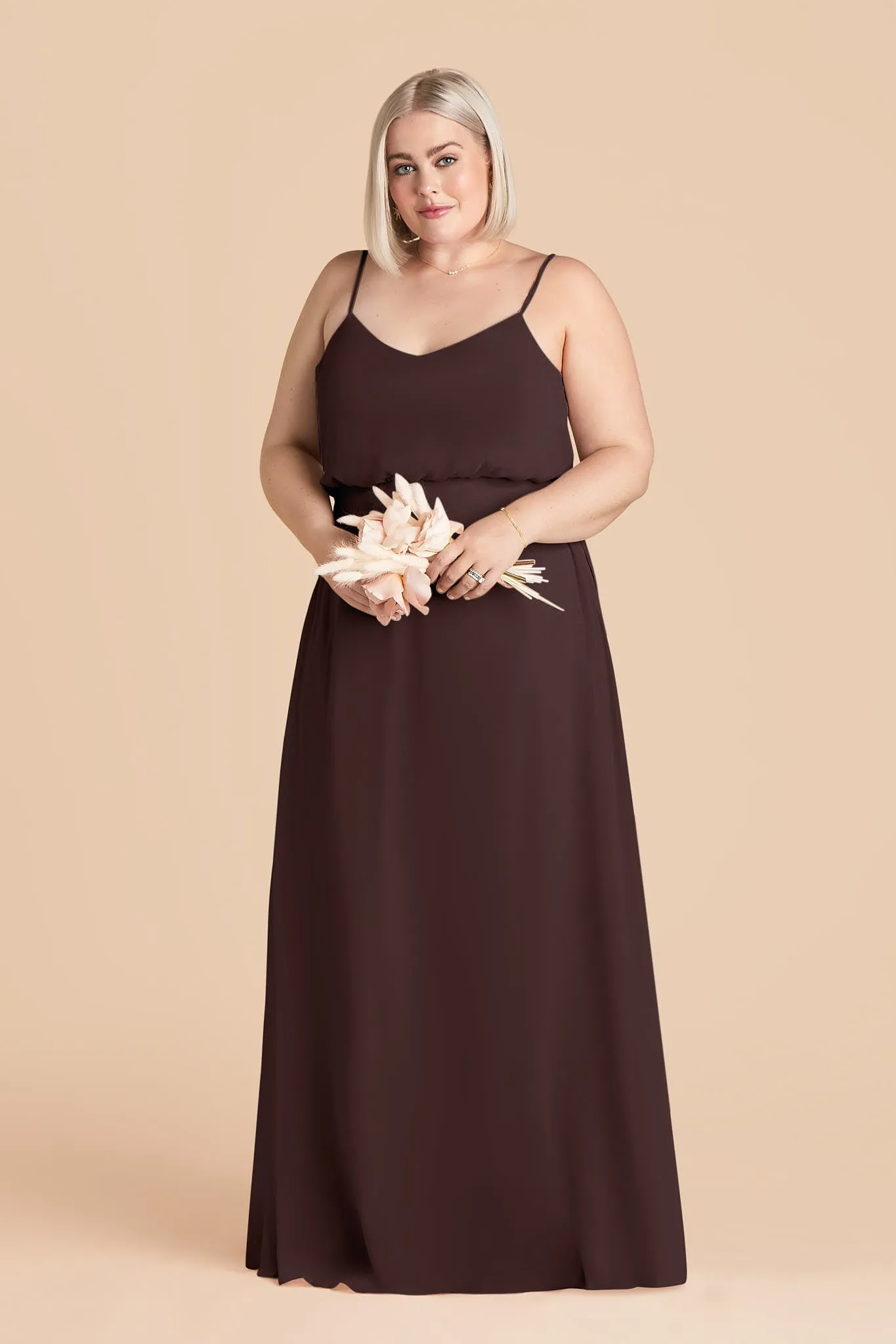 Gwennie Chiffon Dress - Espresso sold by Birdy Grey product image thumbnail 2