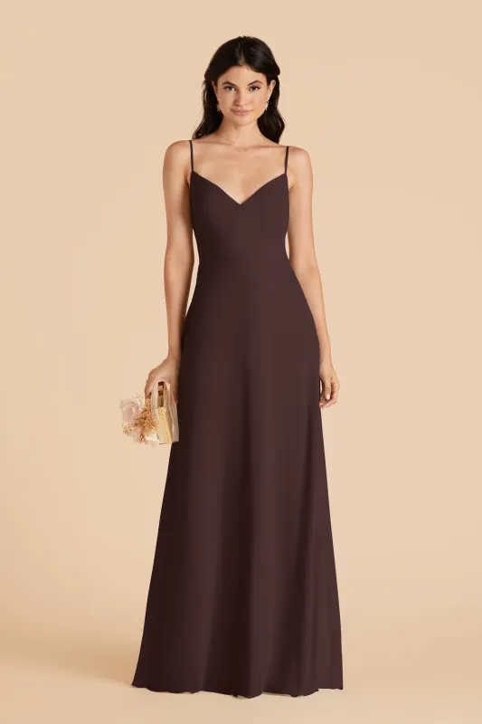 Devin Chiffon Dress - Espresso sold by Birdy Grey