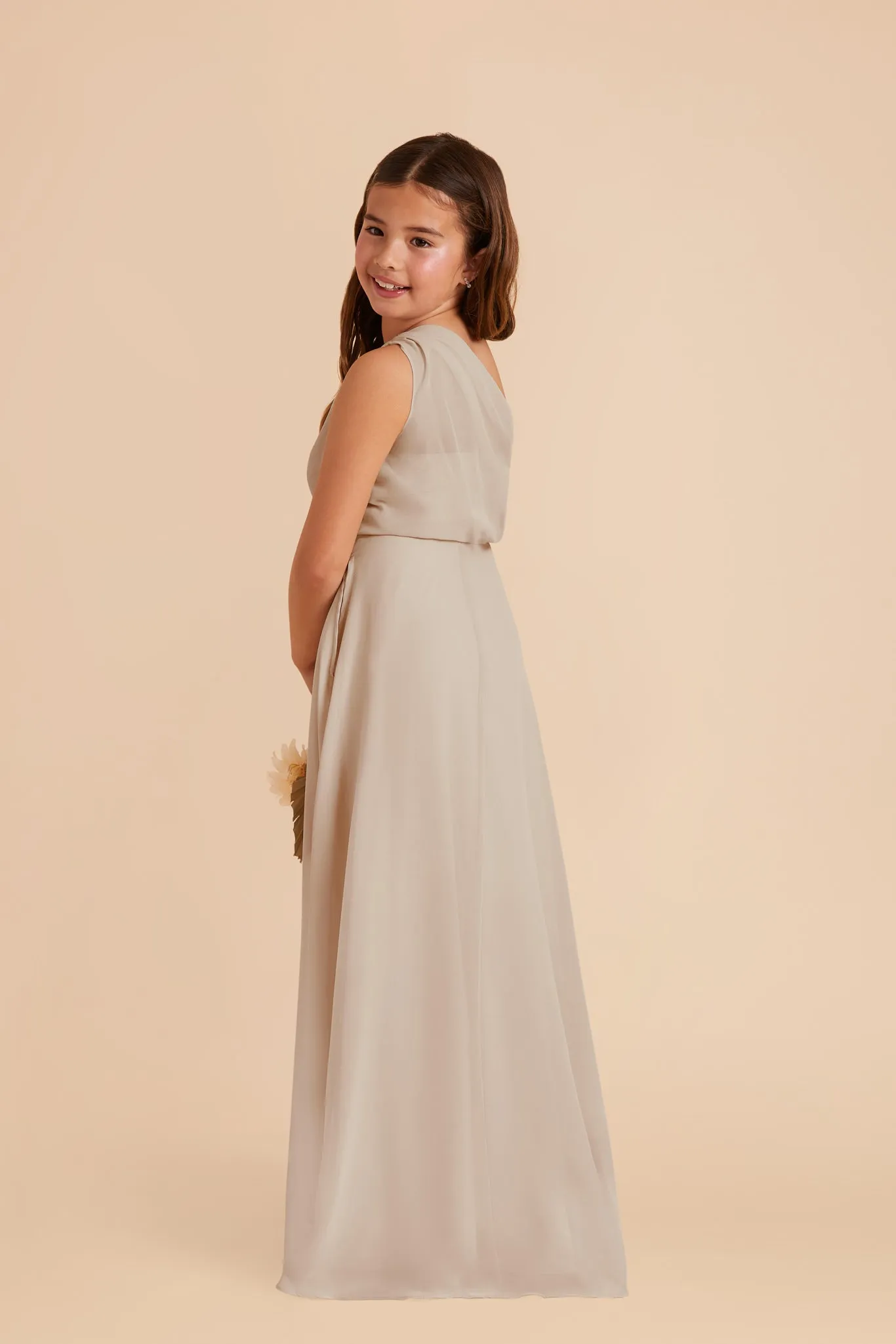Kiara Junior Chiffon Dress - Neutral Champagne sold by Birdy Grey product image thumbnail 3