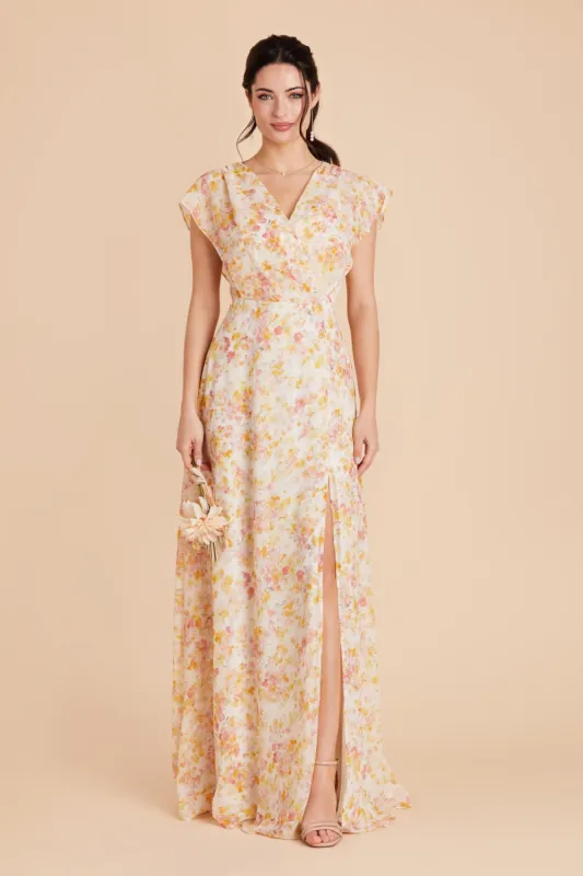 Violet Chiffon Dress - Pressed Floral sold by Birdy Grey