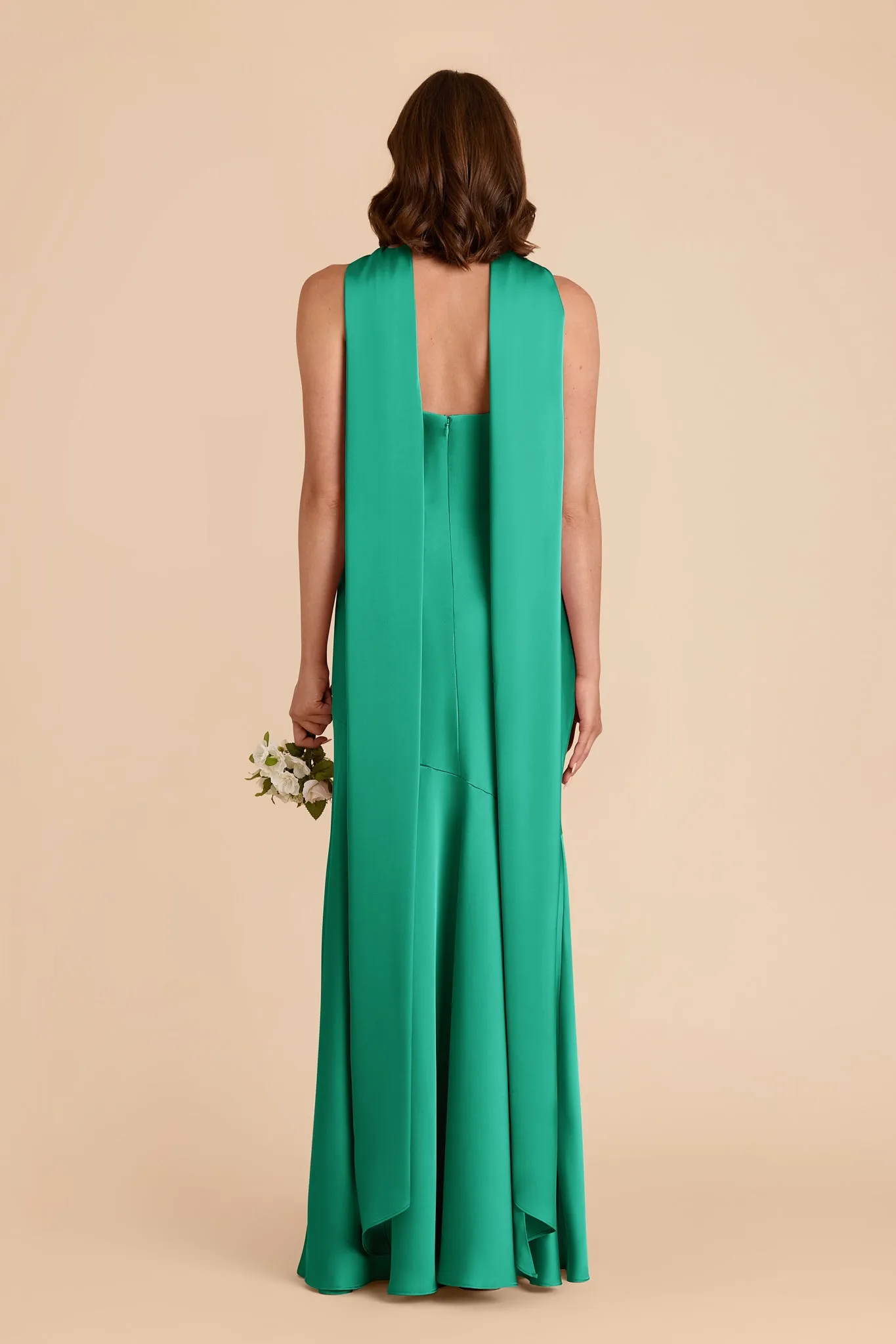 Eileen Matte Satin Dress - Turquoise sold by Birdy Grey product image thumbnail 5