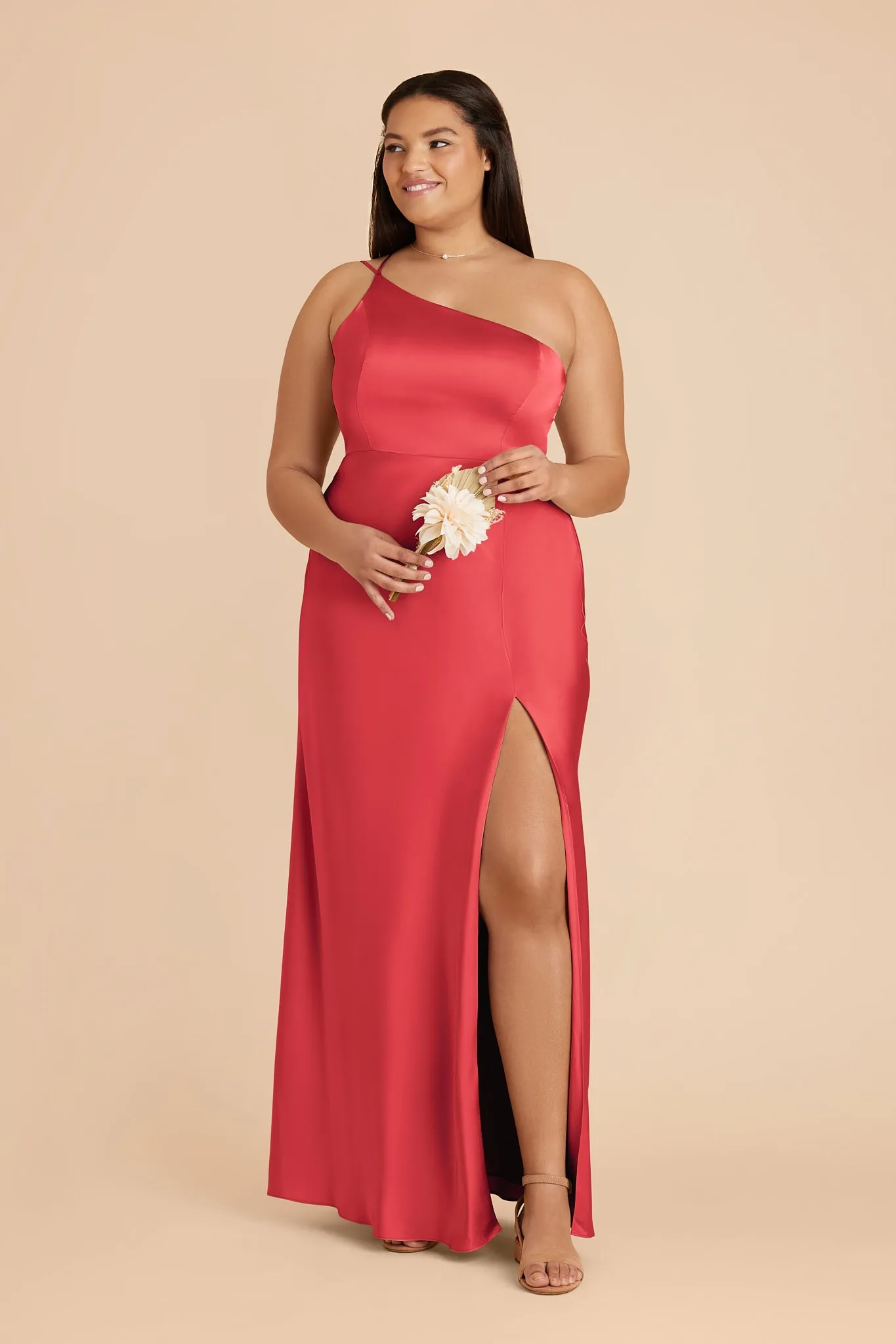Kensie Matte Satin Dress - Guava sold by Birdy Grey product image thumbnail 2