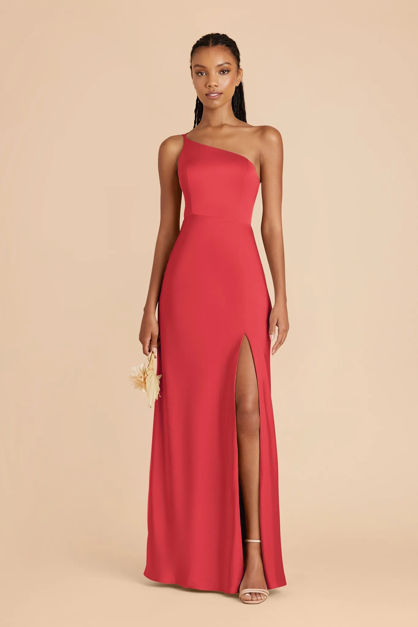 Kensie Matte Satin Dress - Guava sold by Birdy Grey