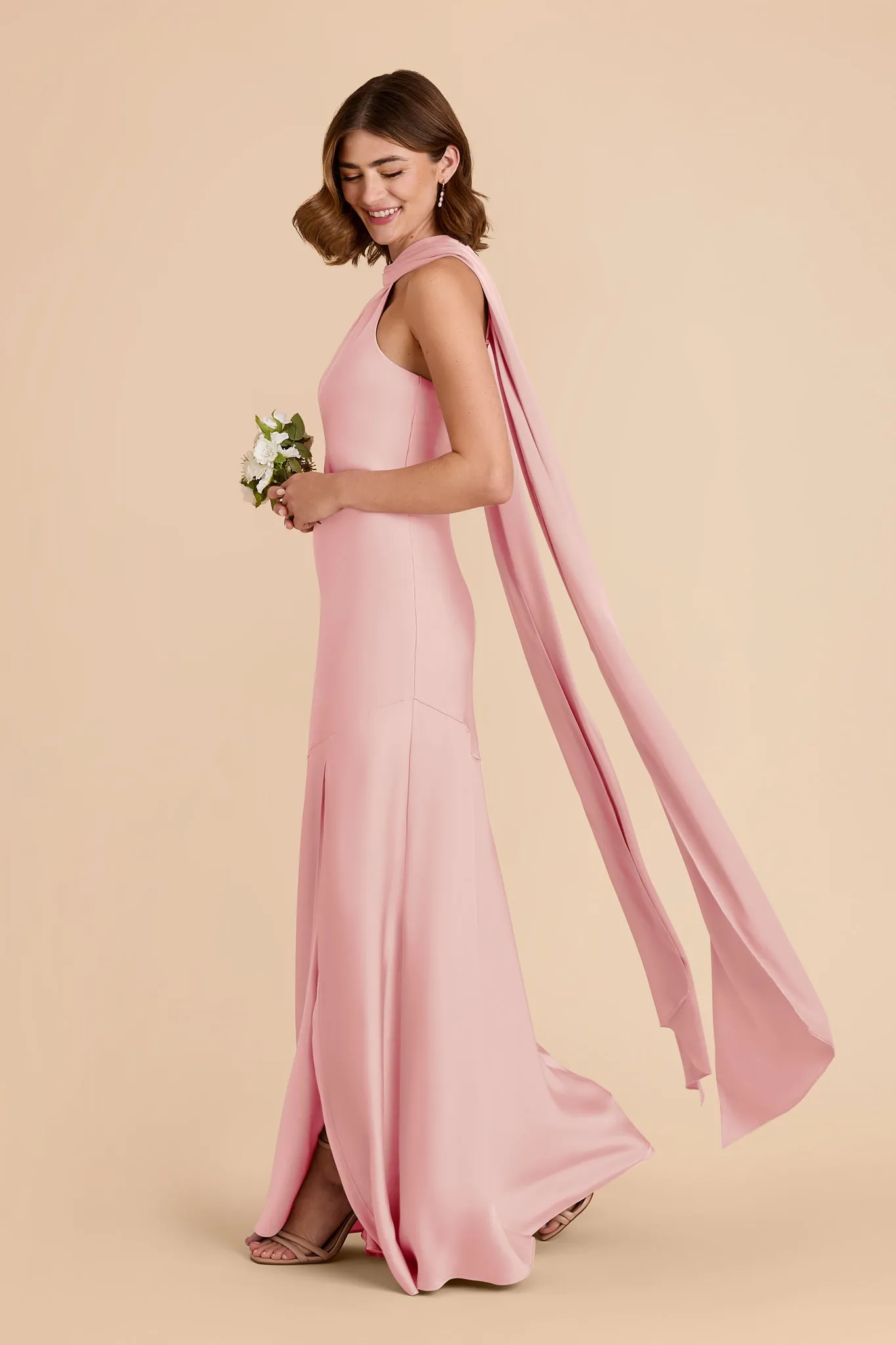 Eileen Matte Satin Dress - Fondant Pink sold by Birdy Grey product image thumbnail 3