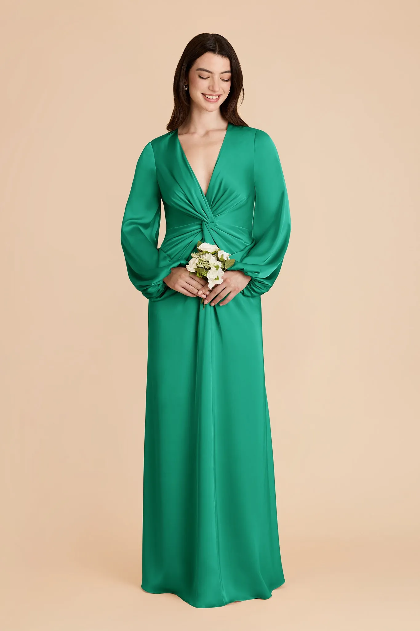 Juniper Matte Satin Dress - Turquoise sold by Birdy Grey product image thumbnail 3