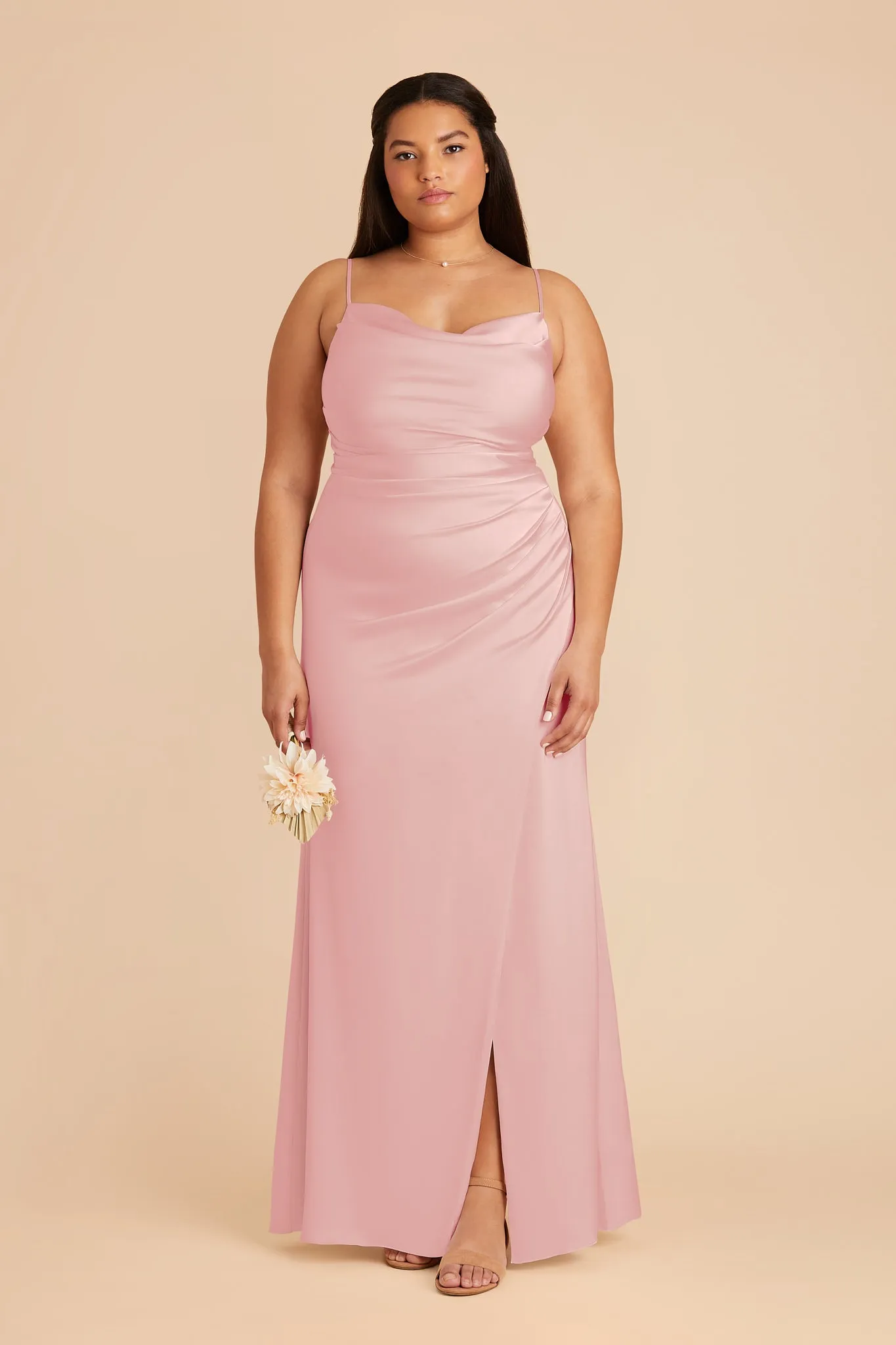 Lydia Matte Satin Dress - Fondant Pink sold by Birdy Grey product image thumbnail 2