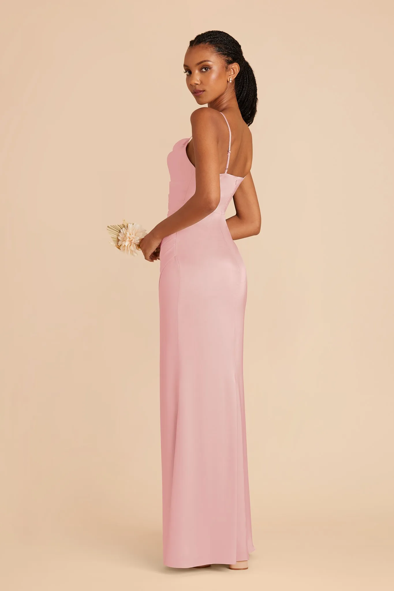 Lydia Matte Satin Dress - Fondant Pink sold by Birdy Grey product image thumbnail 3