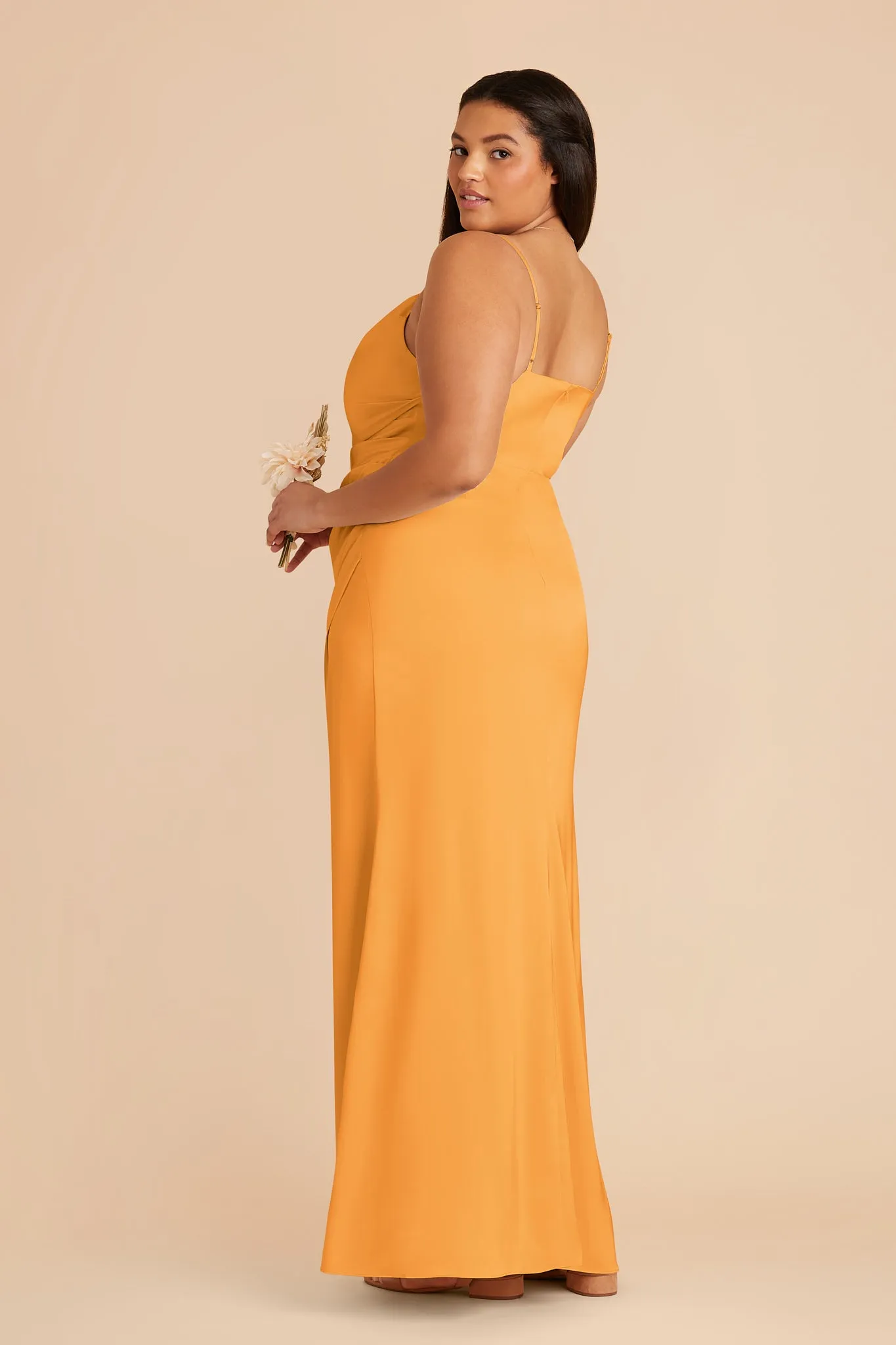 Lydia Matte Satin Dress - Mango sold by Birdy Grey product image thumbnail 5