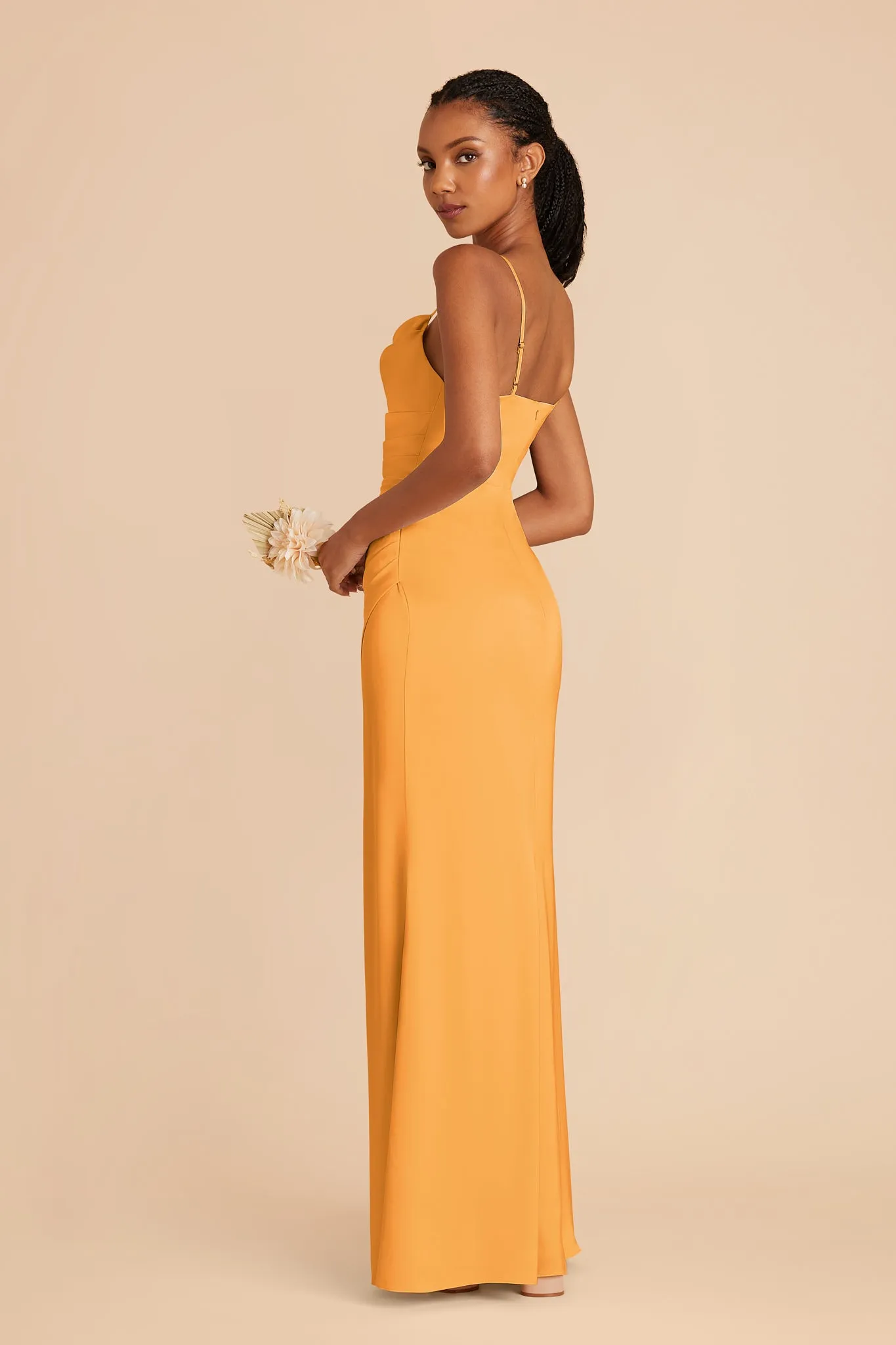 Lydia Matte Satin Dress - Mango sold by Birdy Grey product image thumbnail 3