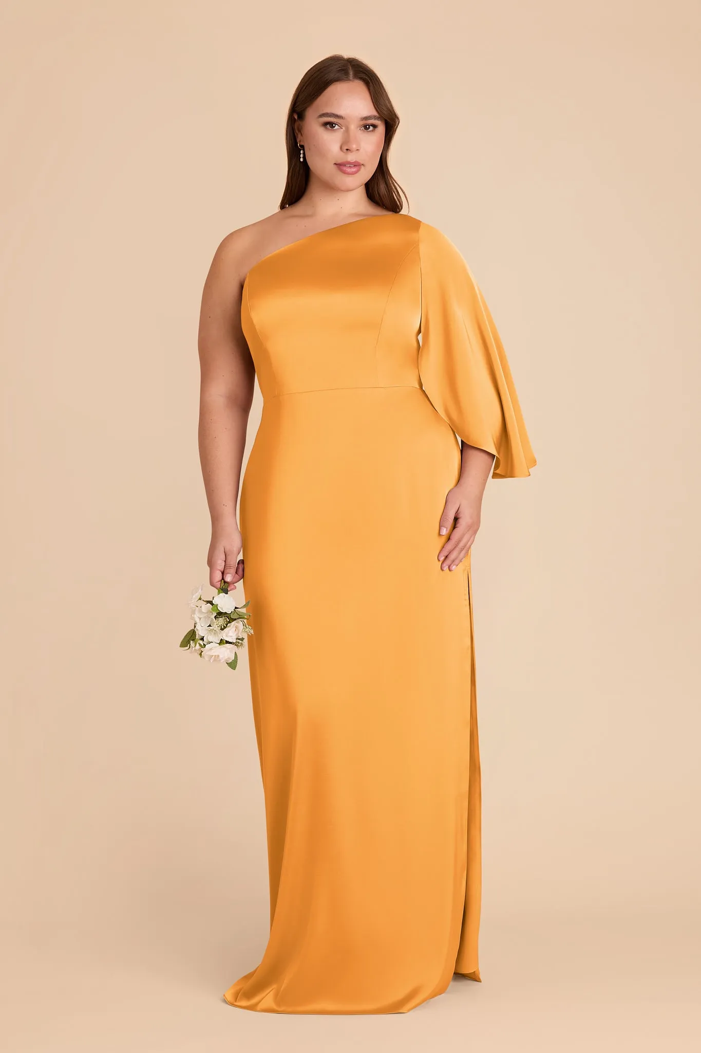 Christine Matte Satin Dress - Mango sold by Birdy Grey product image thumbnail 2