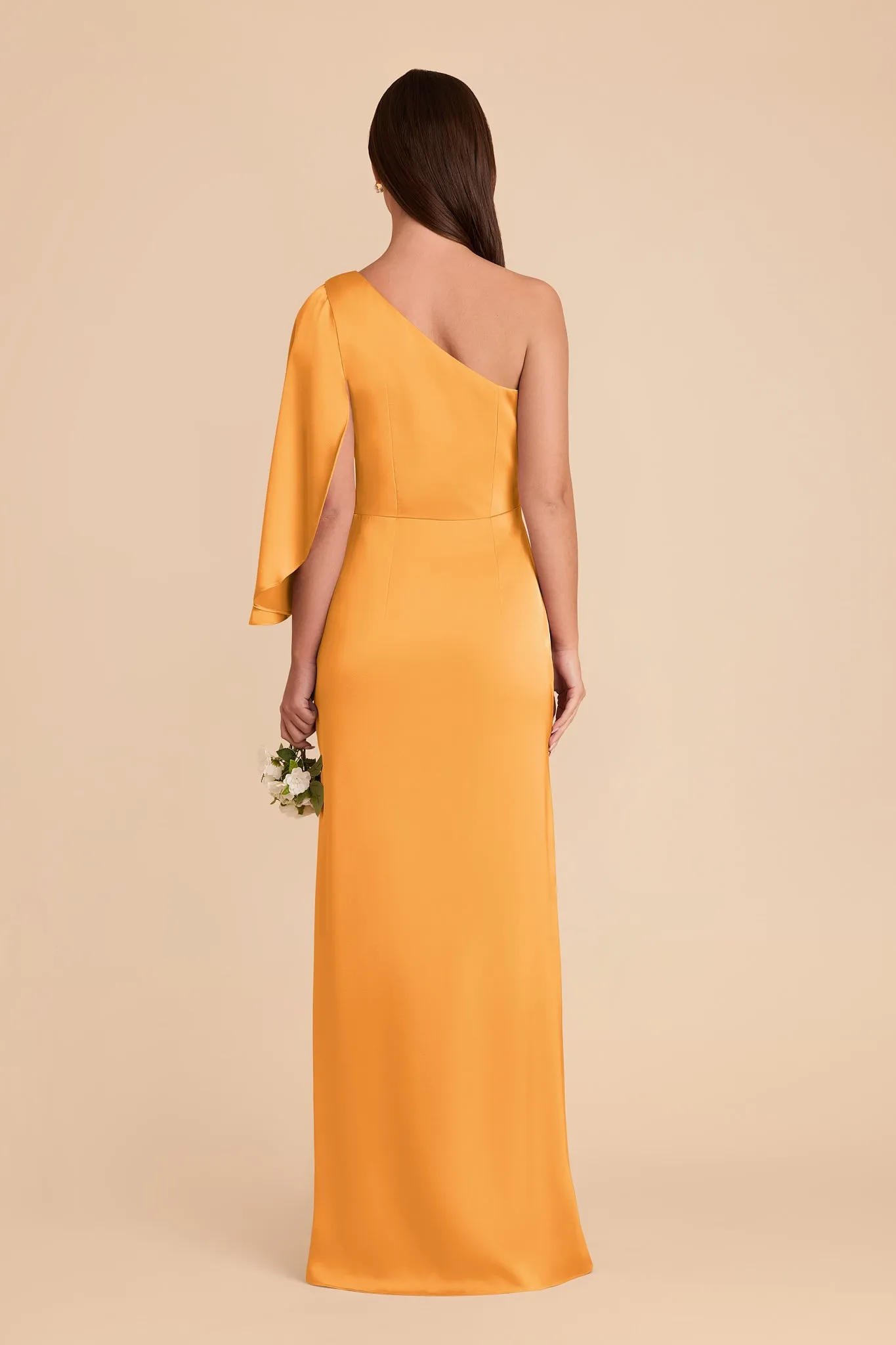 Christine Matte Satin Dress - Mango sold by Birdy Grey product image thumbnail 5