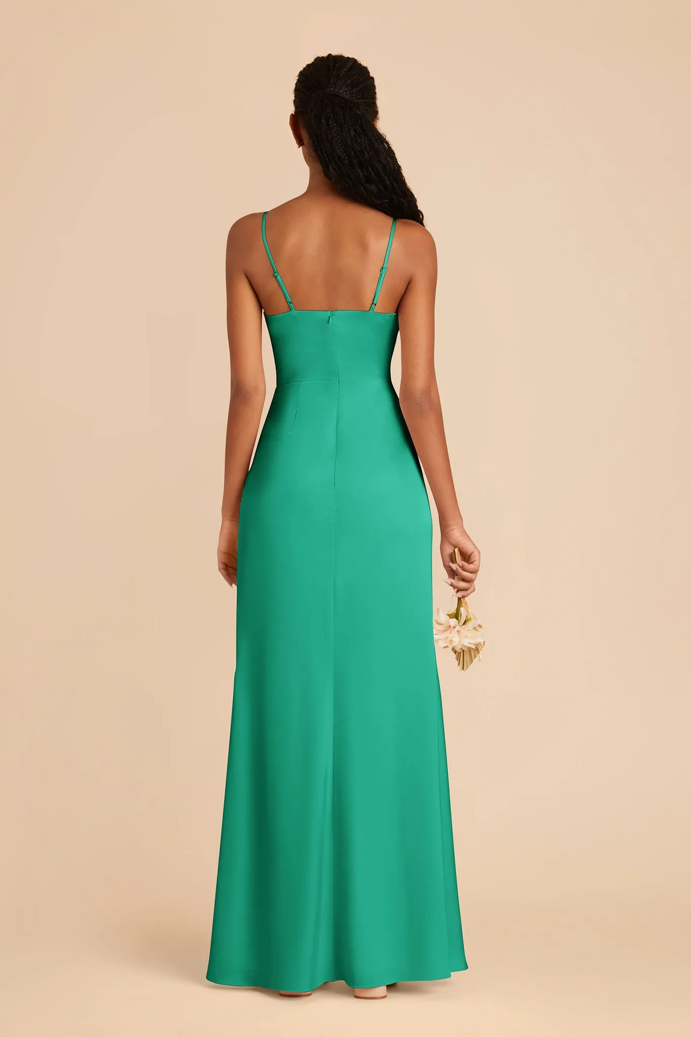 Lydia Matte Satin Dress - Turquoise sold by Birdy Grey product image thumbnail 4