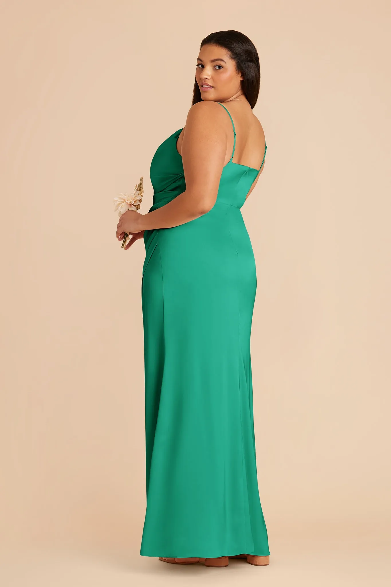 Lydia Matte Satin Dress - Turquoise sold by Birdy Grey product image thumbnail 5