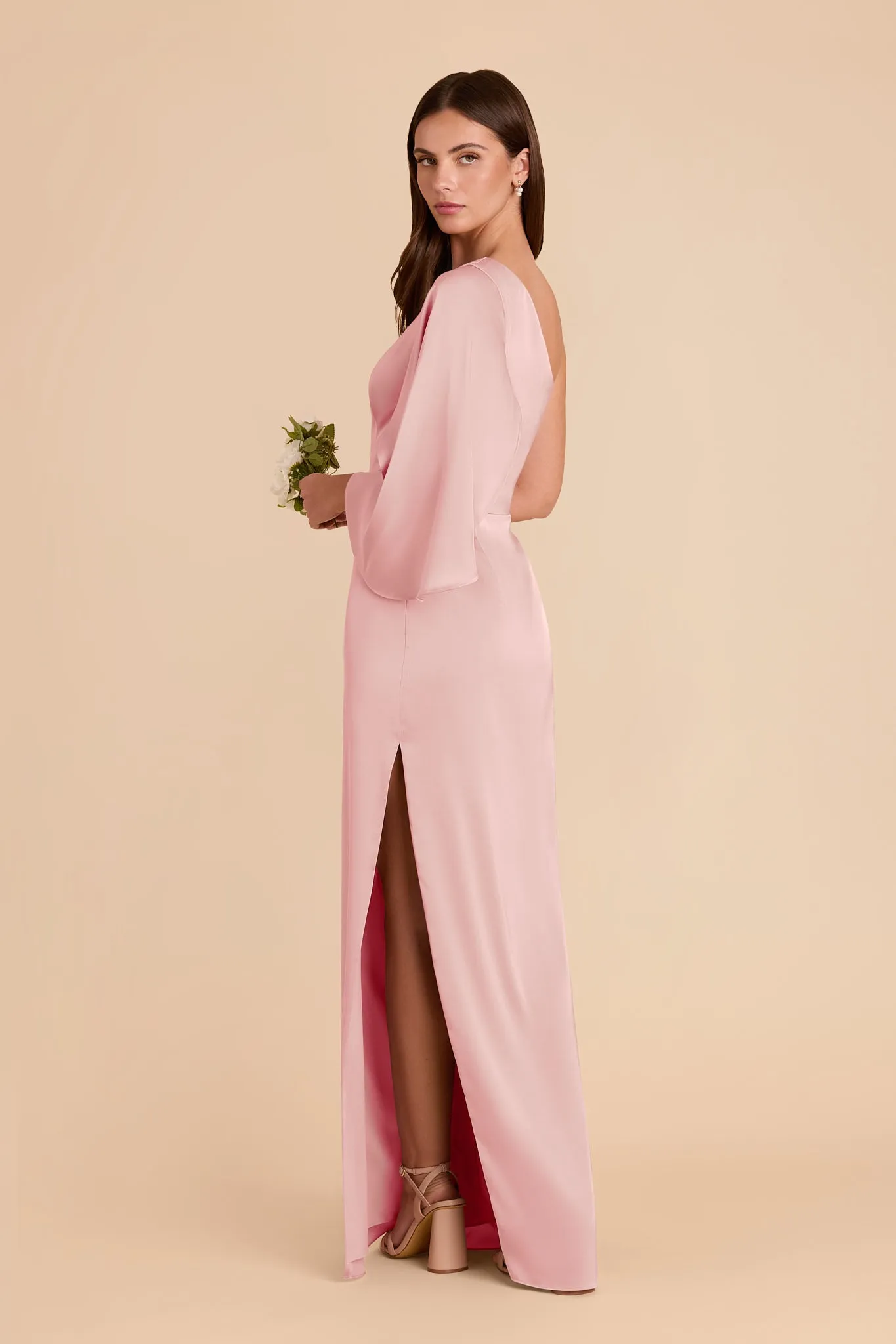 Christine Matte Satin Dress - Fondant Pink sold by Birdy Grey product image thumbnail 4
