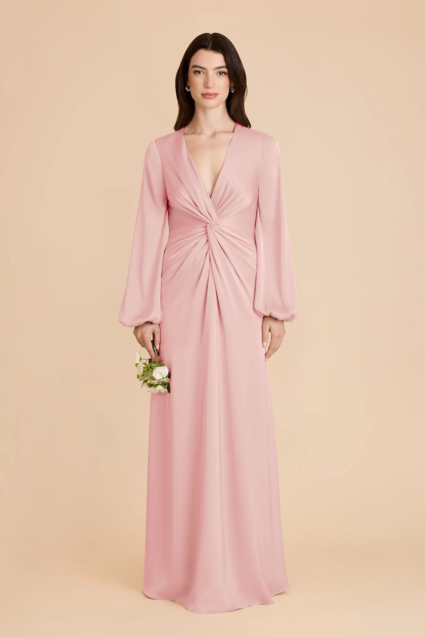 Juniper Matte Satin Dress - Fondant Pink sold by Birdy Grey
