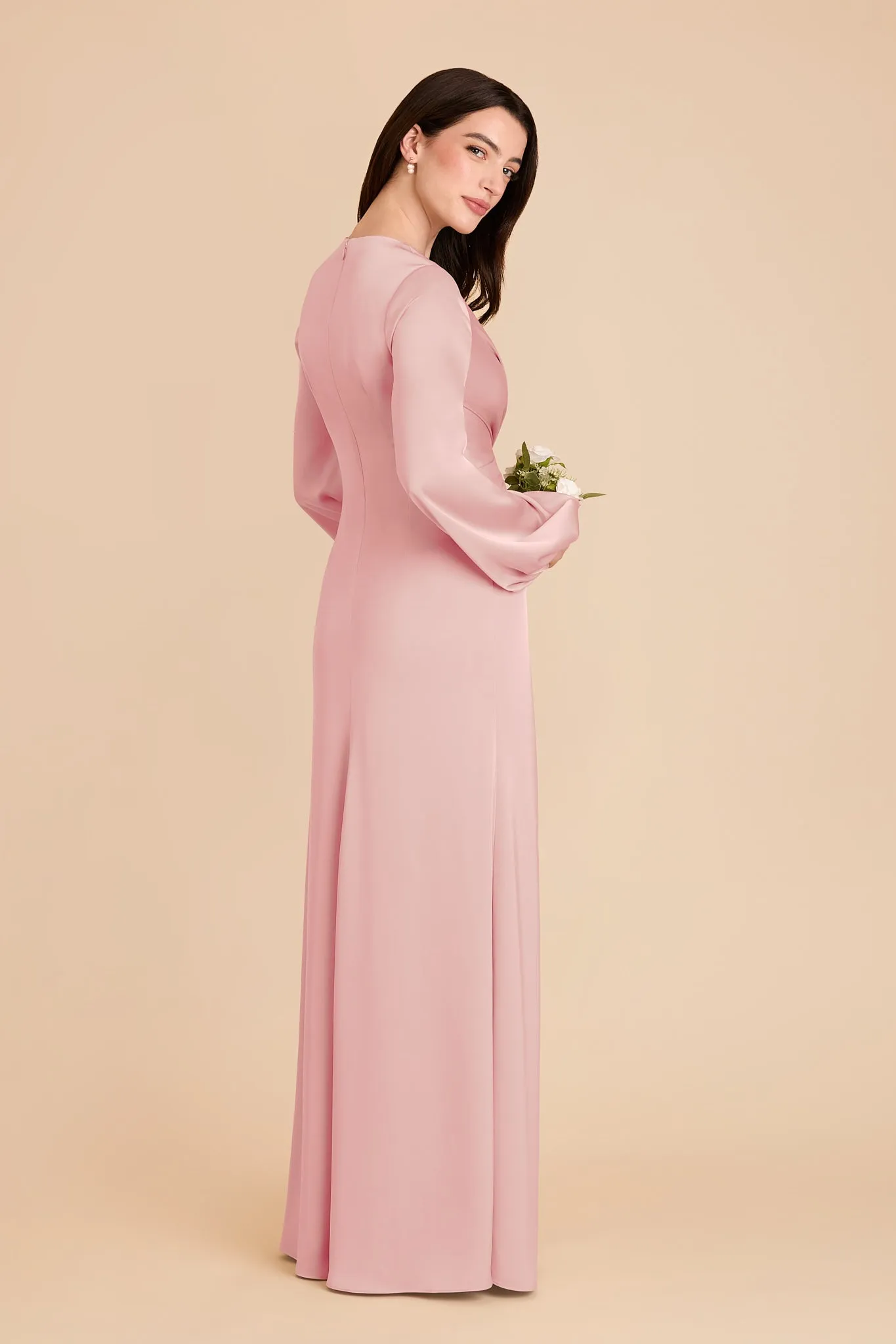 Juniper Matte Satin Dress - Fondant Pink sold by Birdy Grey product image thumbnail 4