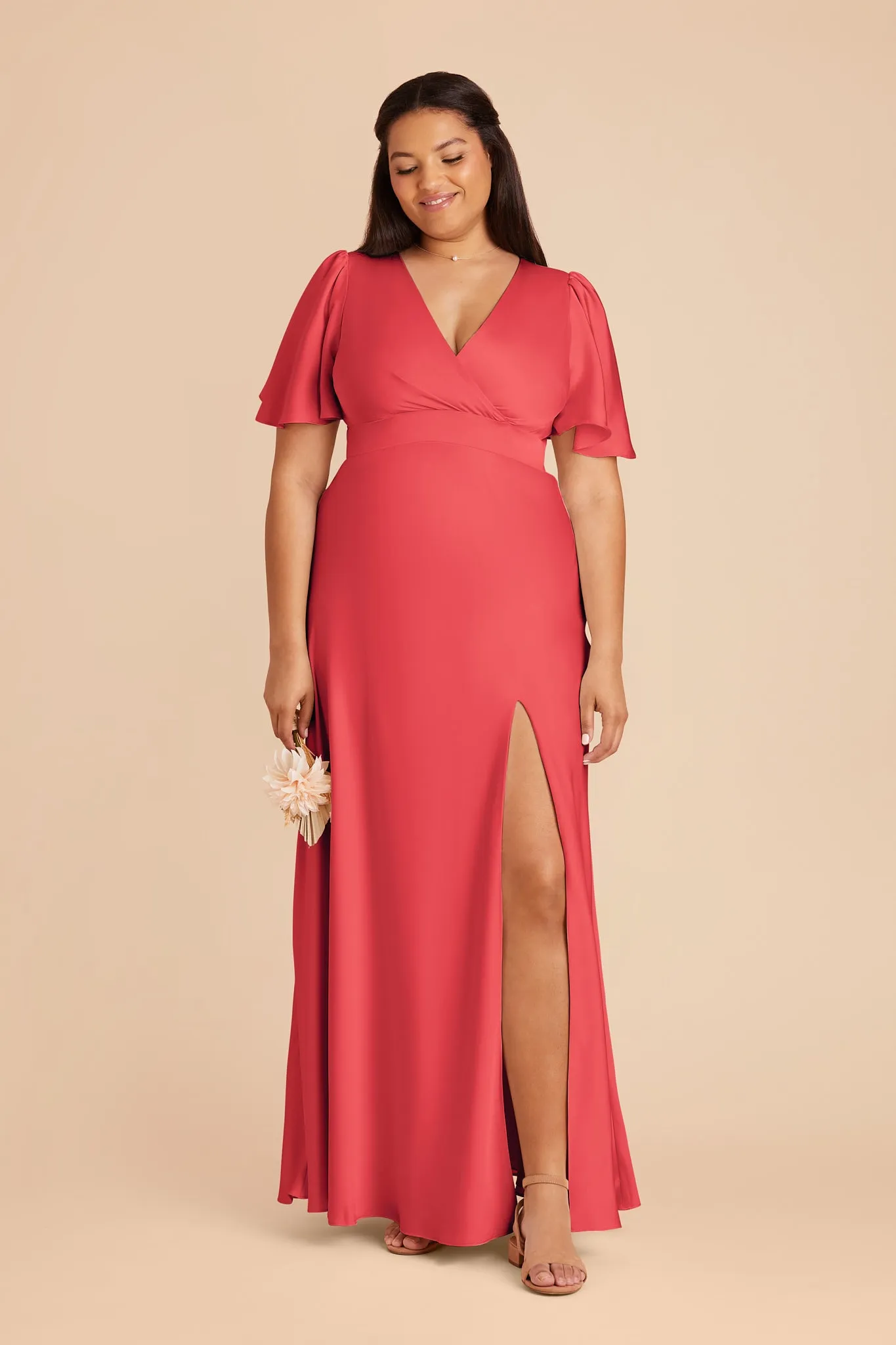 Marni Matte Satin Dress - Guava sold by Birdy Grey product image thumbnail 2