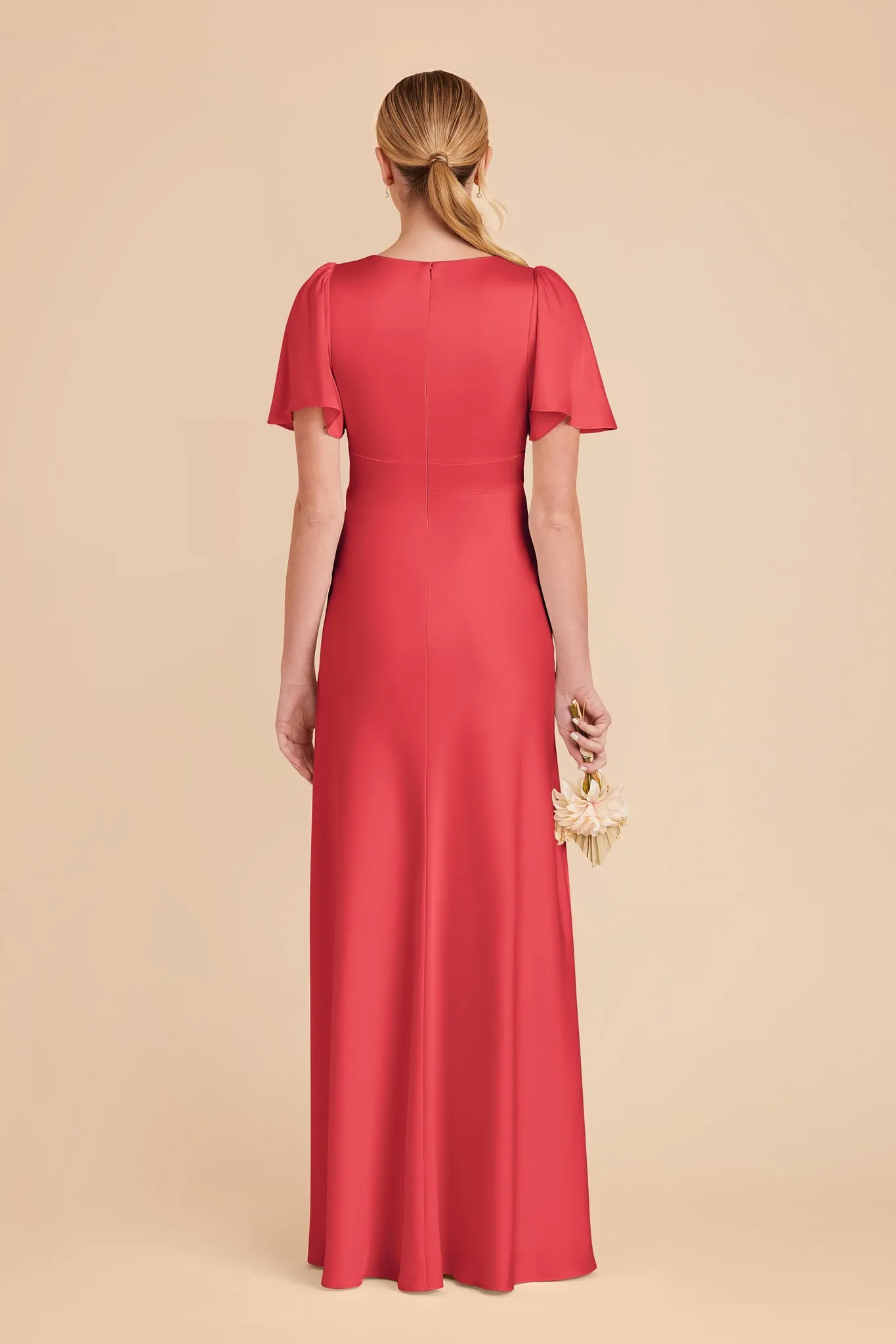 Marni Matte Satin Dress - Guava sold by Birdy Grey product image thumbnail 4