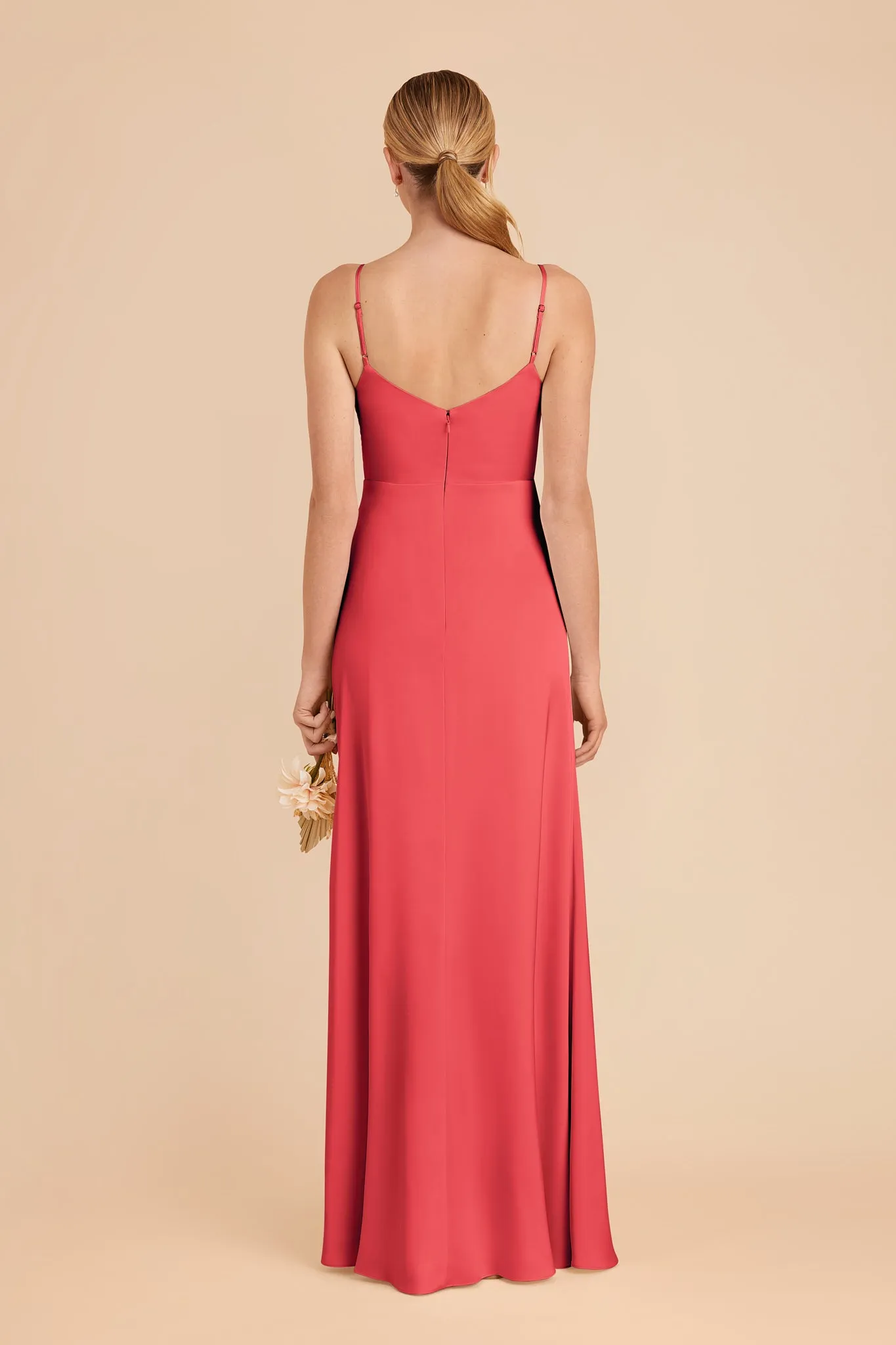 Catherine Matte Satin Dress - Guava sold by Birdy Grey product image thumbnail 3