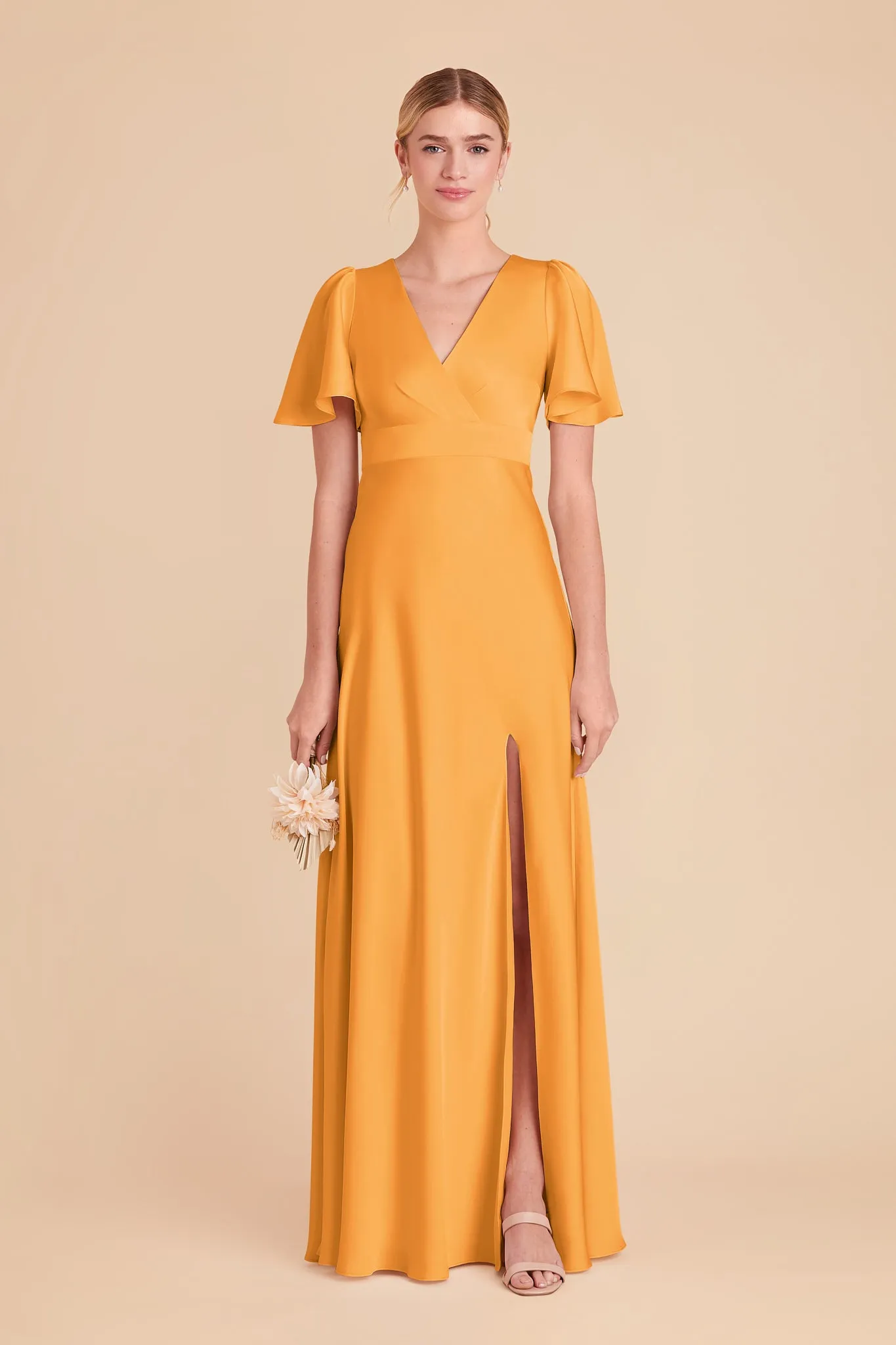 Marni Matte Satin Dress - Mango sold by Birdy Grey product image thumbnail 2