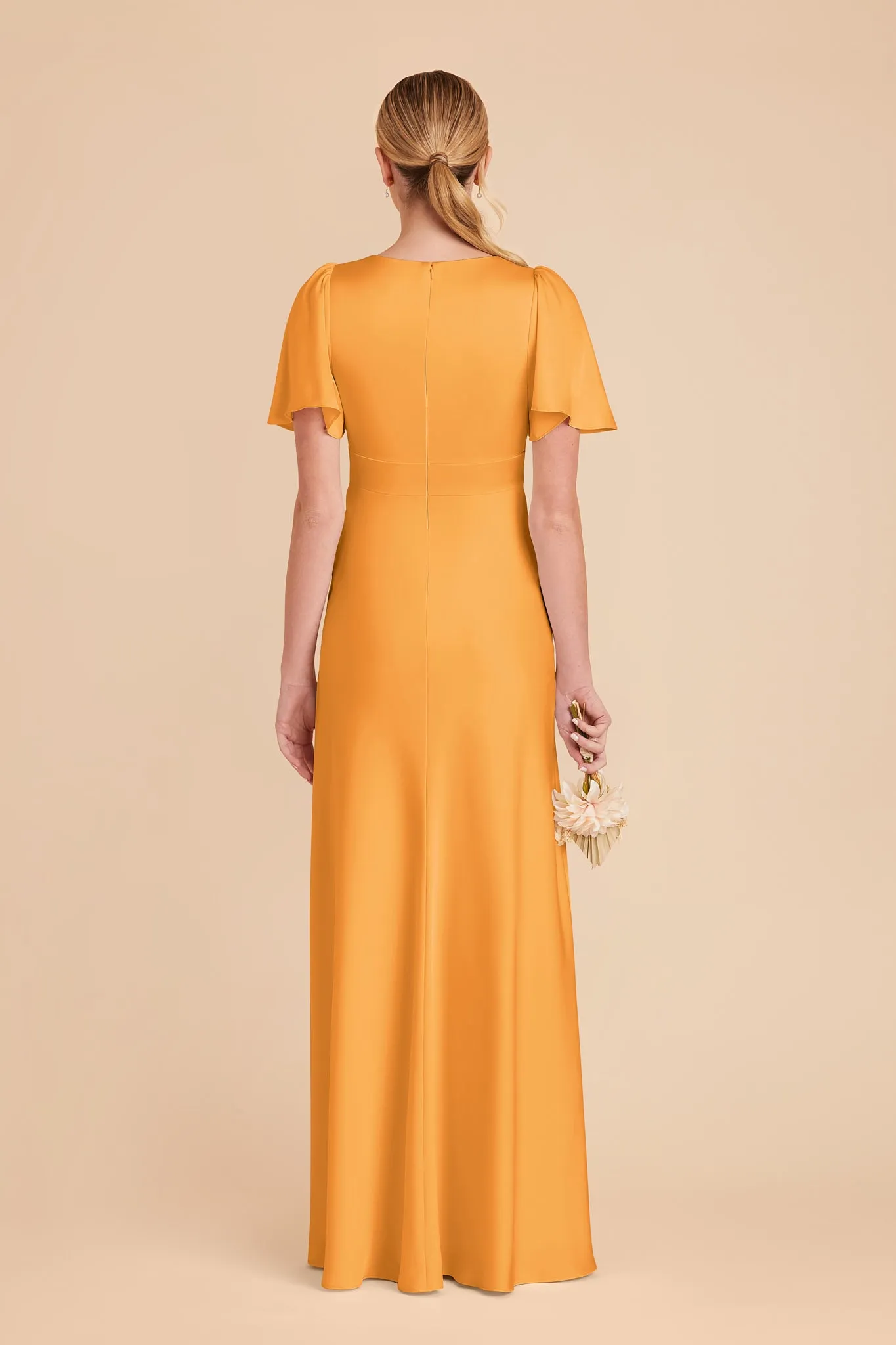 Marni Matte Satin Dress - Mango sold by Birdy Grey product image thumbnail 5