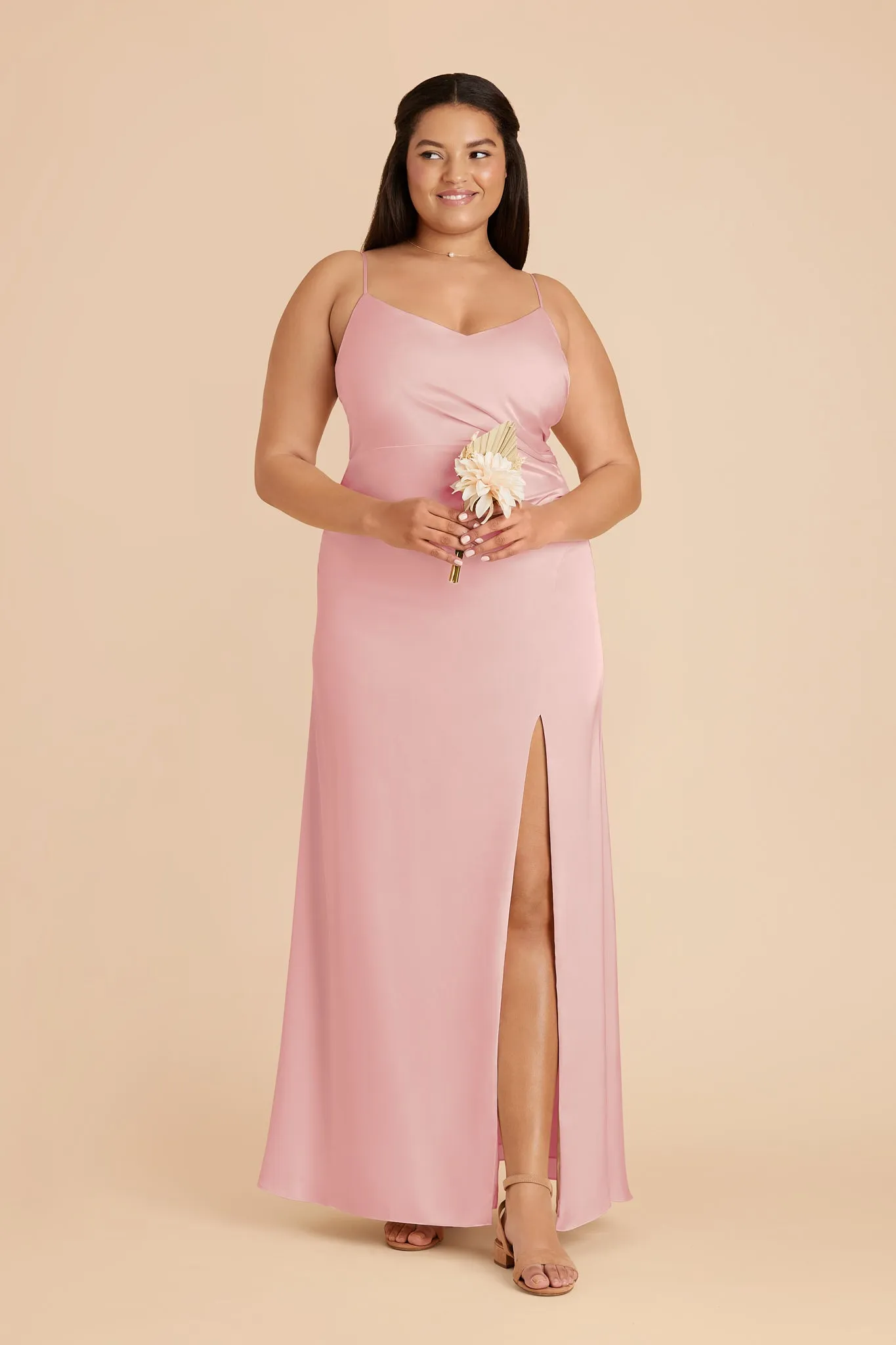 Catherine Matte Satin Dress - Fondant Pink sold by Birdy Grey product image thumbnail 4