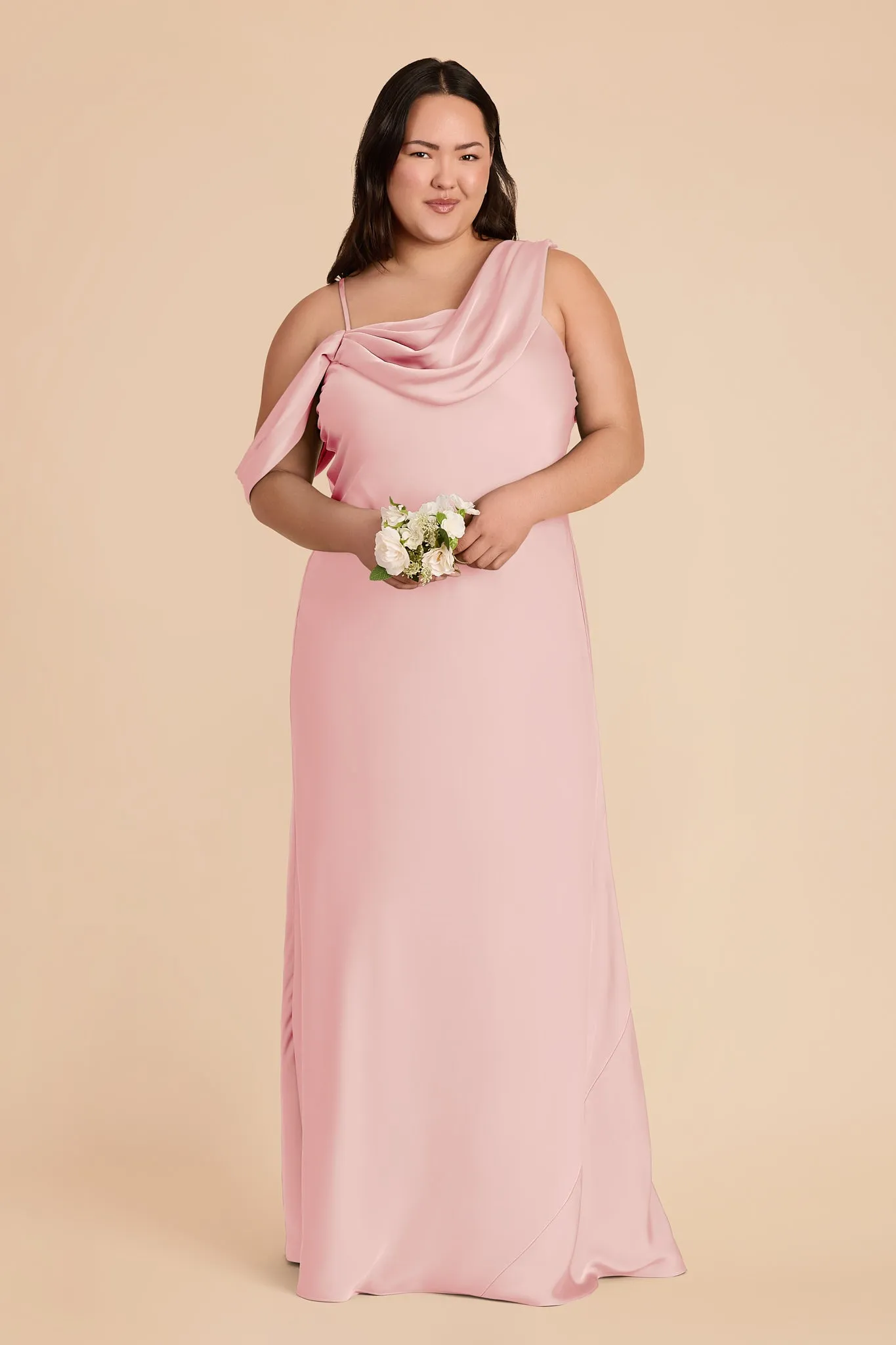 Freya Matte Satin Dress - Fondant Pink sold by Birdy Grey product image thumbnail 2