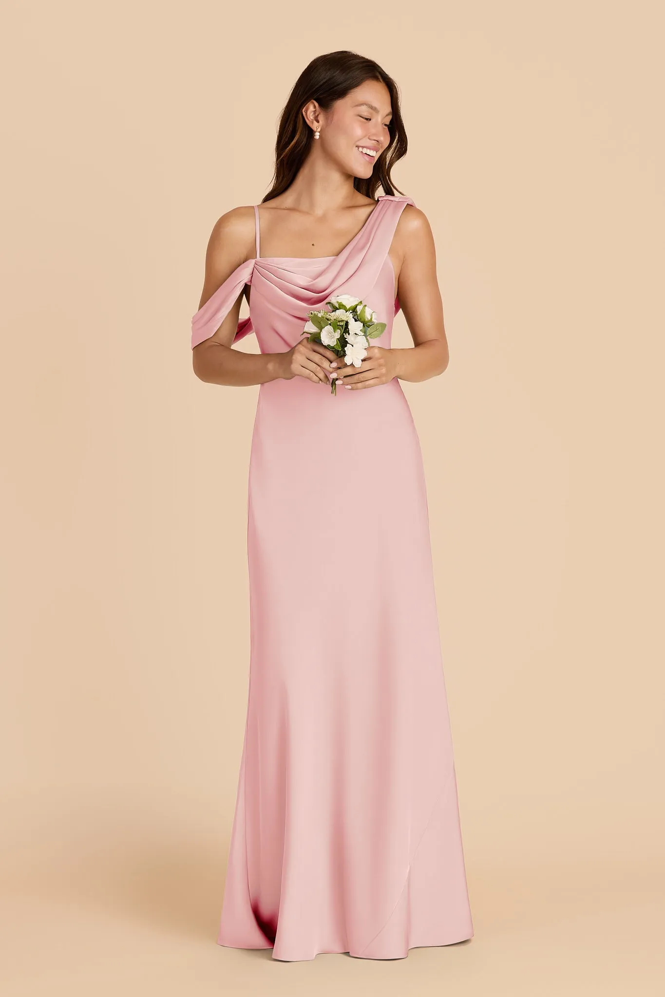 Freya Matte Satin Dress - Fondant Pink sold by Birdy Grey product image thumbnail 3