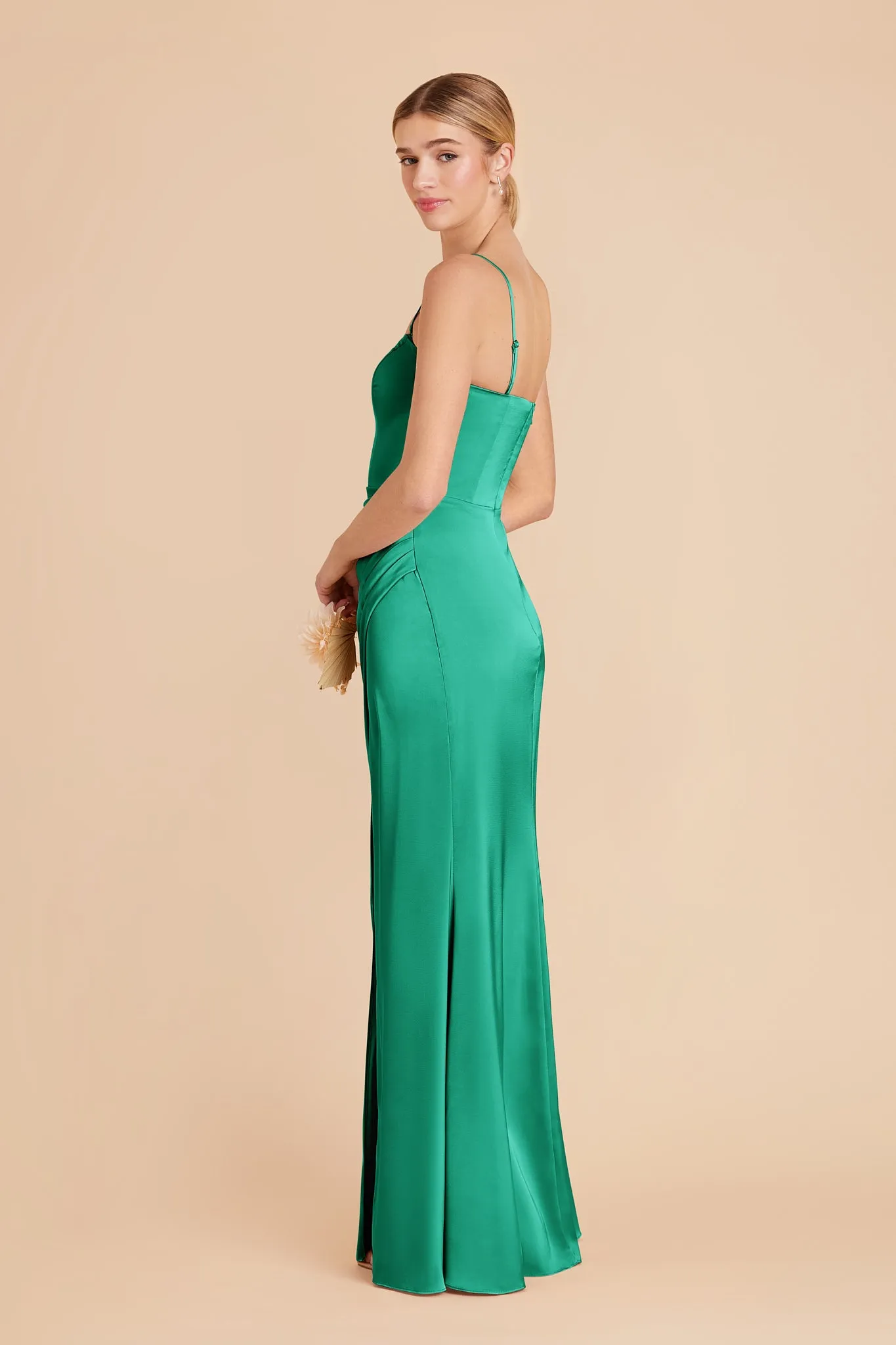 Anne Matte Satin Dress - Turquoise sold by Birdy Grey product image thumbnail 4