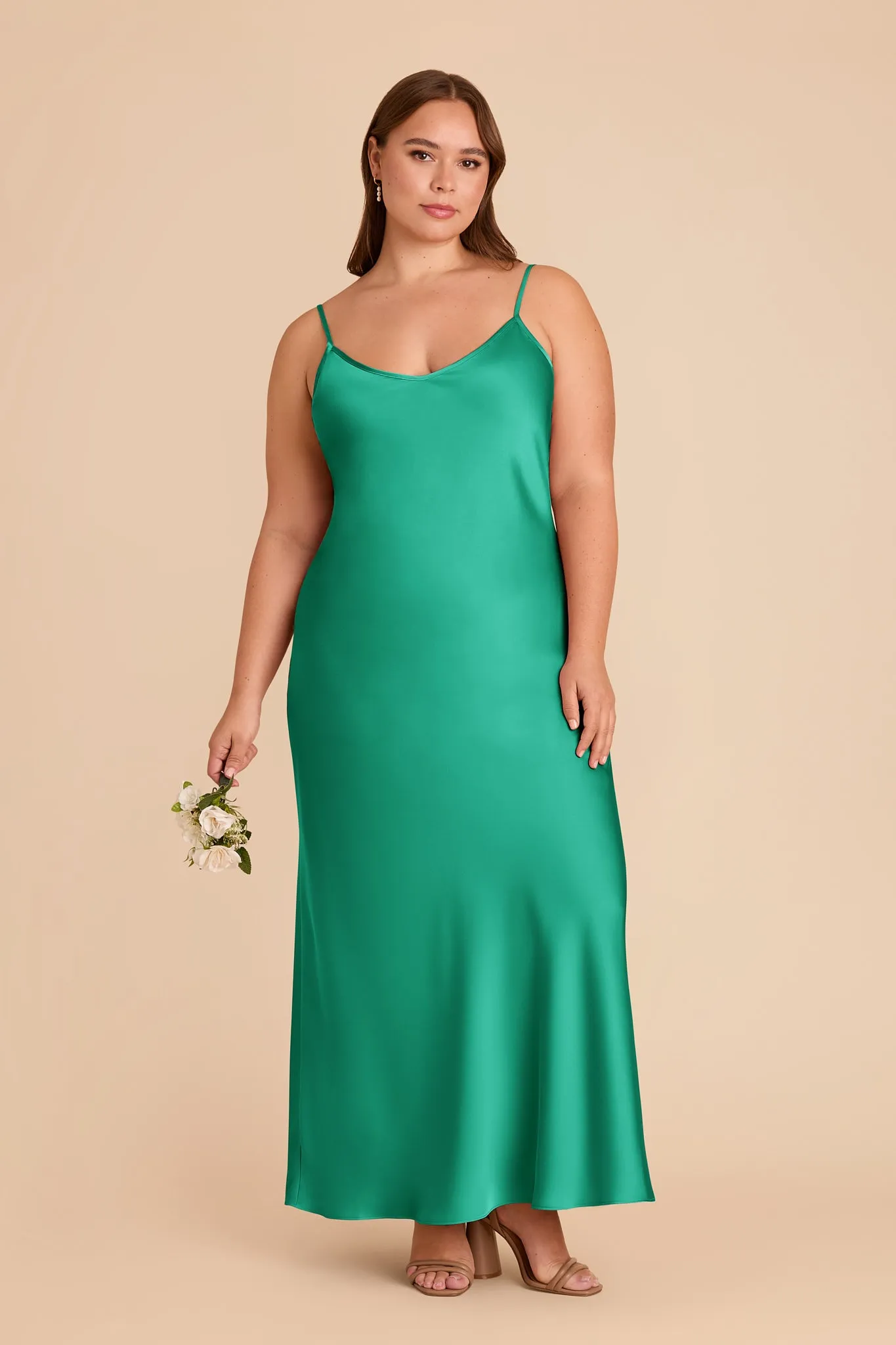 Alice Matte Satin Dress - Turquoise sold by Birdy Grey product image thumbnail 2