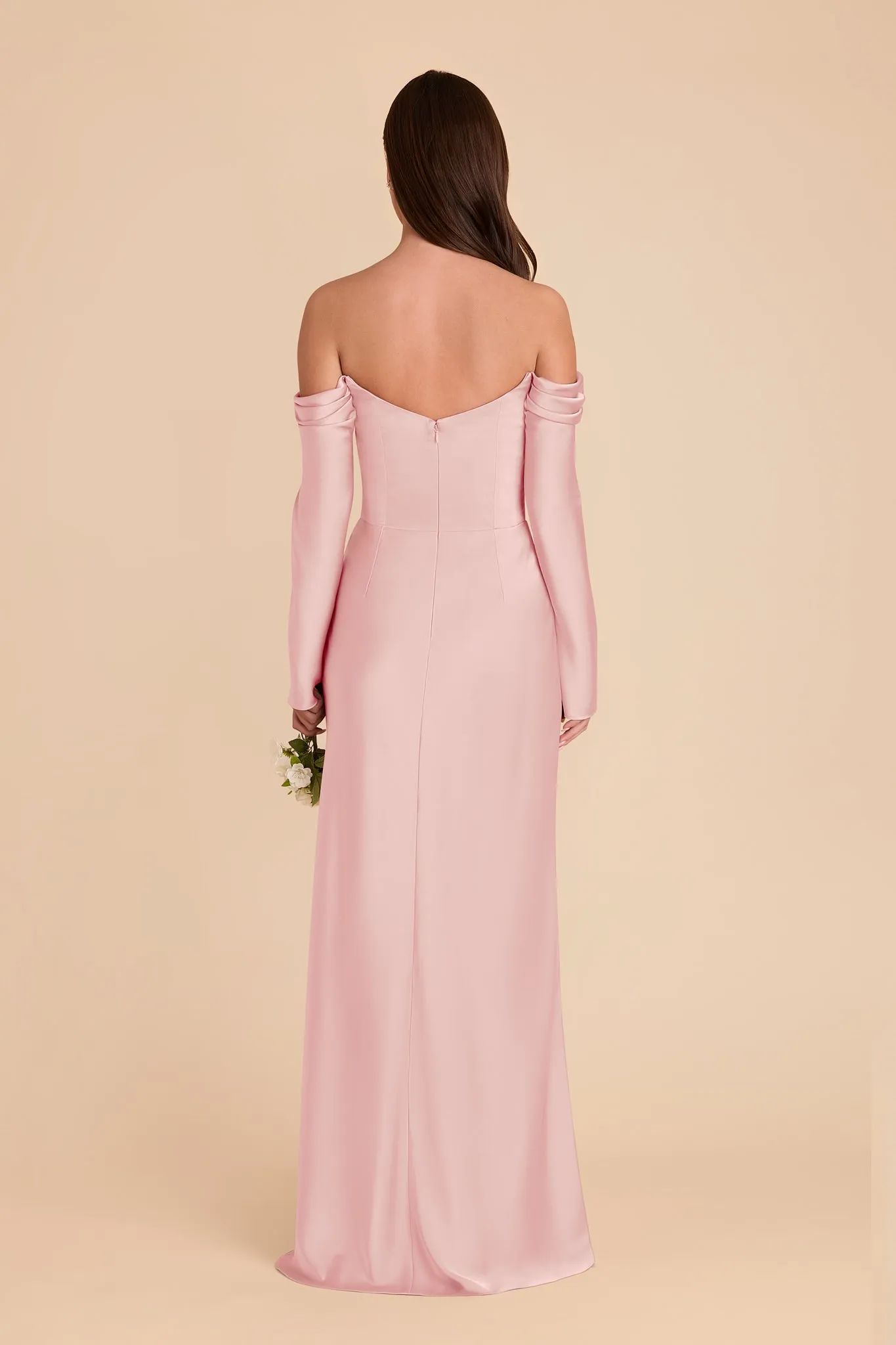 Maya Matte Satin Dress - Fondant Pink sold by Birdy Grey product image thumbnail 4