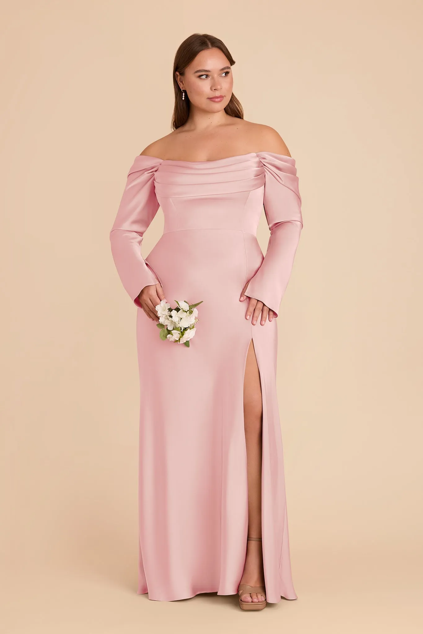 Maya Matte Satin Dress - Fondant Pink sold by Birdy Grey product image thumbnail 5