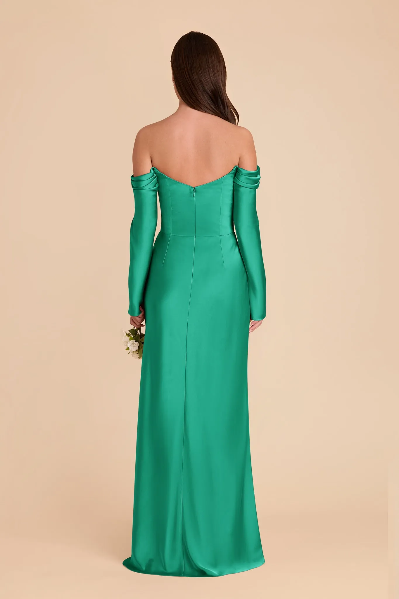 Maya Matte Satin Dress - Turquoise sold by Birdy Grey product image thumbnail 4