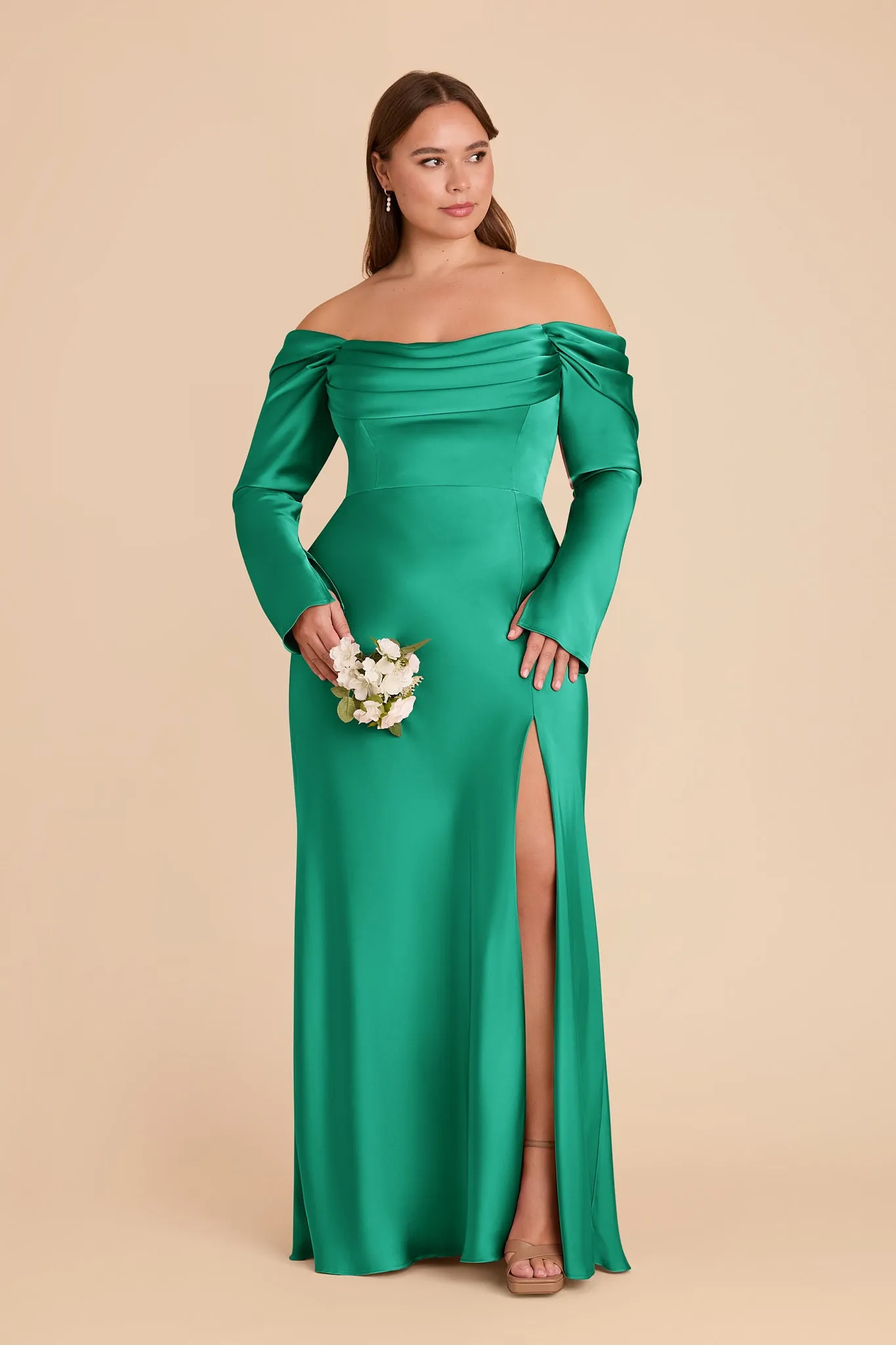Maya Matte Satin Dress - Turquoise sold by Birdy Grey product image thumbnail 5