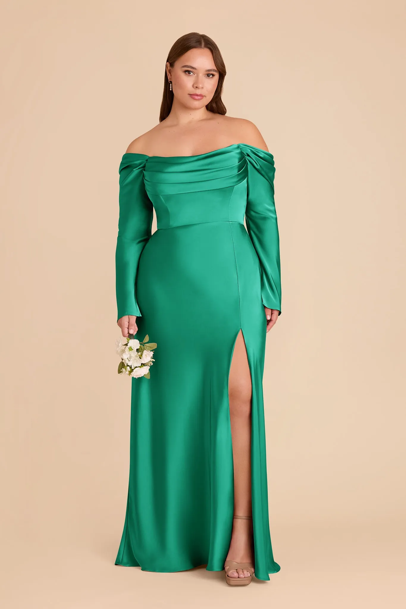 Maya Matte Satin Dress - Turquoise sold by Birdy Grey product image thumbnail 2