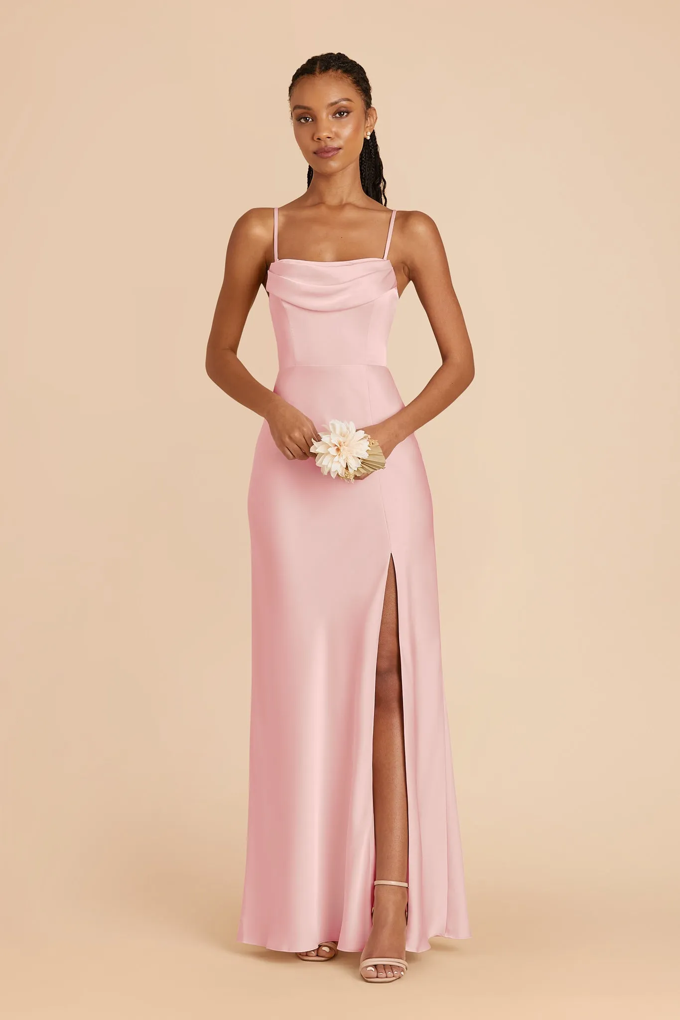 Mia Matte Satin Dress - Fondant Pink sold by Birdy Grey product image thumbnail 4