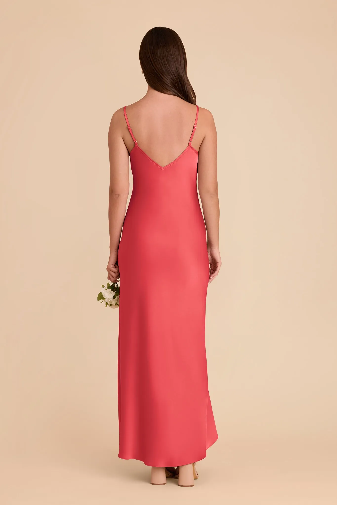 Alice Matte Satin Dress - Guava sold by Birdy Grey product image thumbnail 5