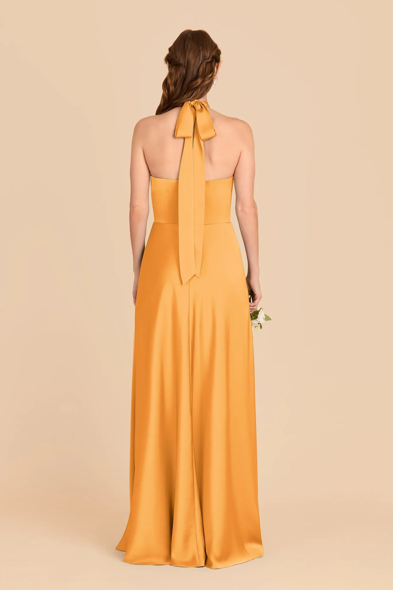Monica Matte Satin Dress - Mango sold by Birdy Grey product image thumbnail 5