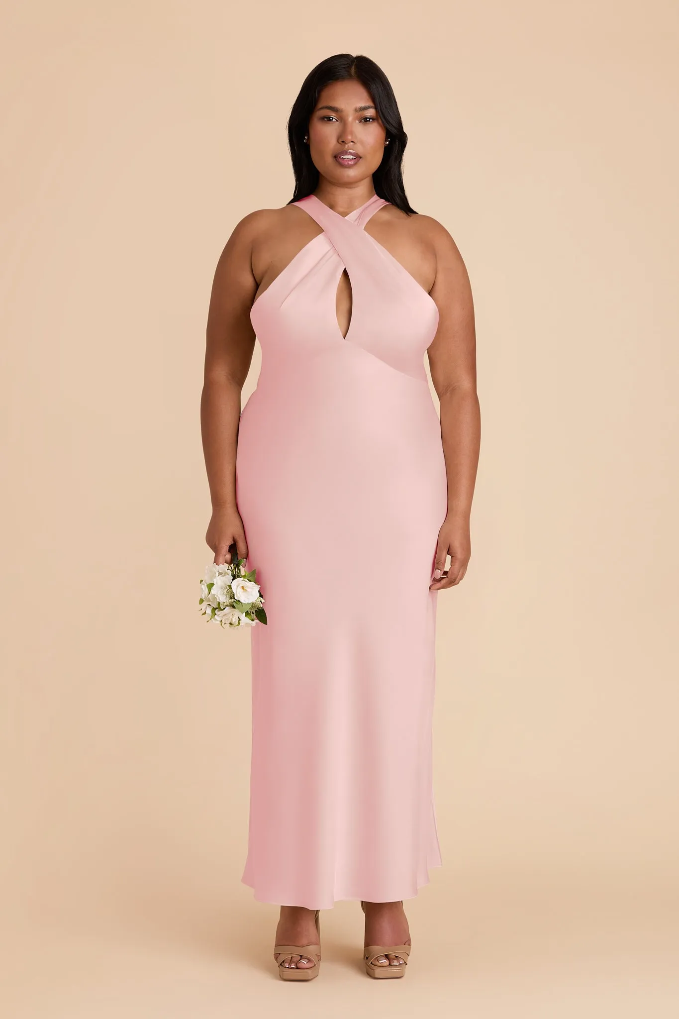 Monique Matte Satin Dress - Fondant Pink sold by Birdy Grey product image thumbnail 2