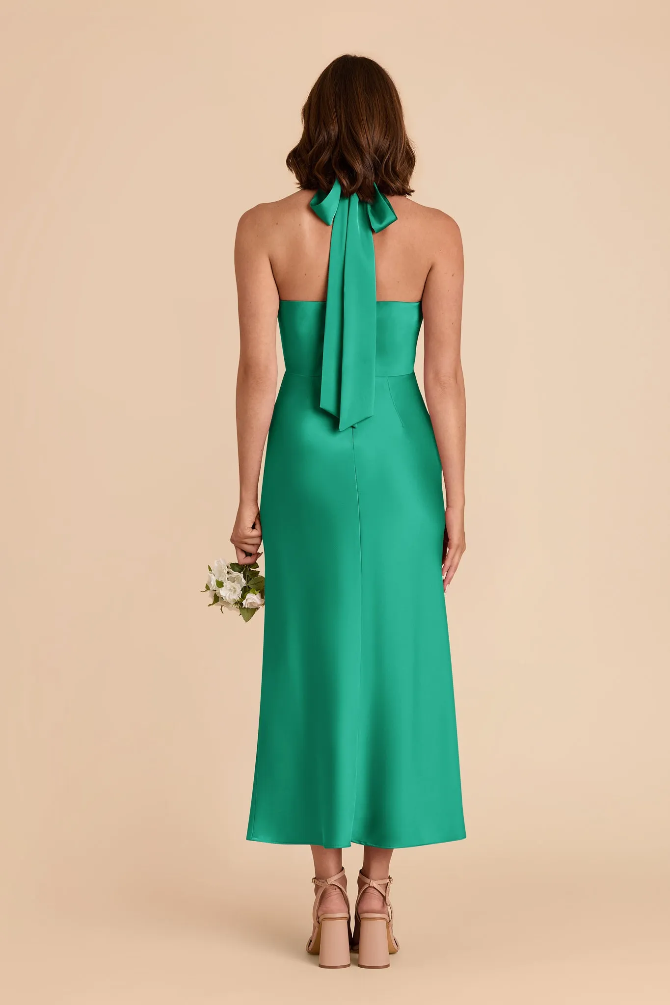 Monique Matte Satin Dress - Turquoise sold by Birdy Grey product image thumbnail 5