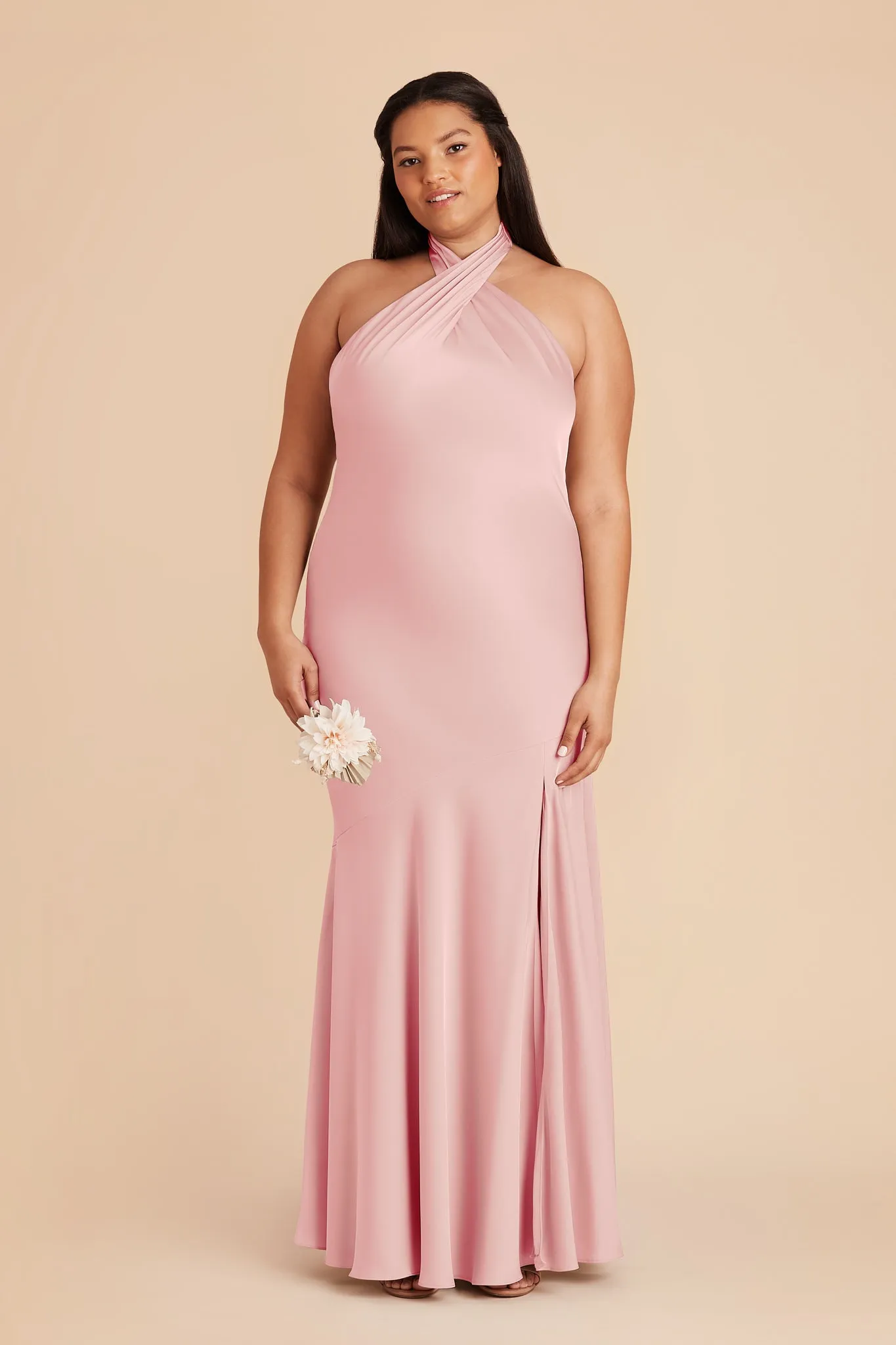 Stephanie Matte Satin Dress - Fondant Pink sold by Birdy Grey product image thumbnail 2