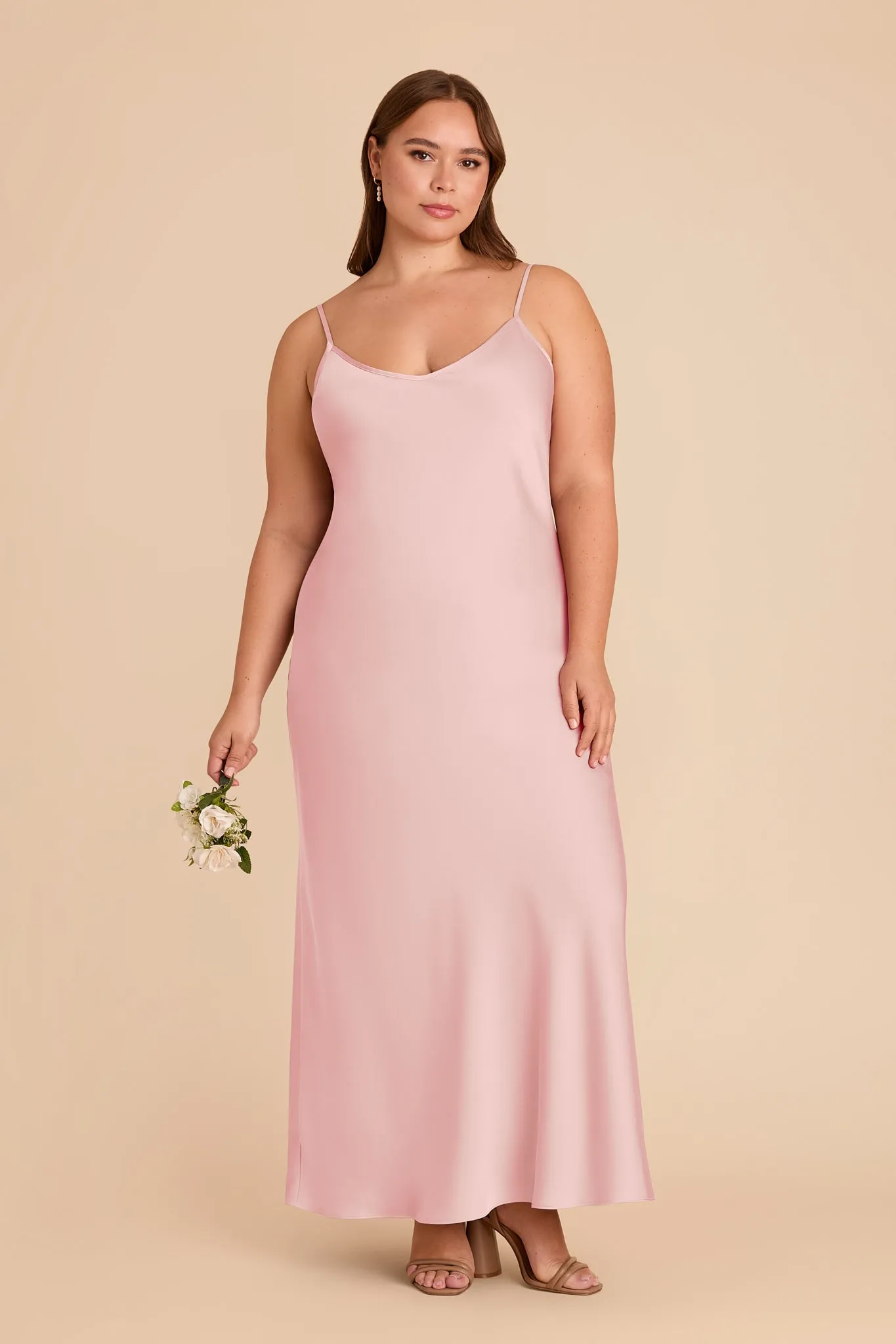 Alice Matte Satin Dress - Fondant Pink sold by Birdy Grey product image thumbnail 2