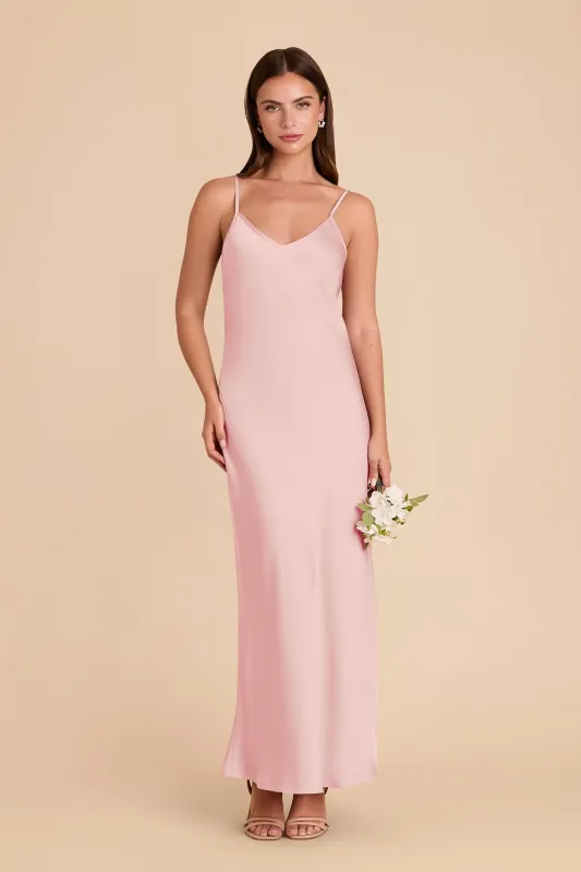 Alice Matte Satin Dress - Fondant Pink sold by Birdy Grey