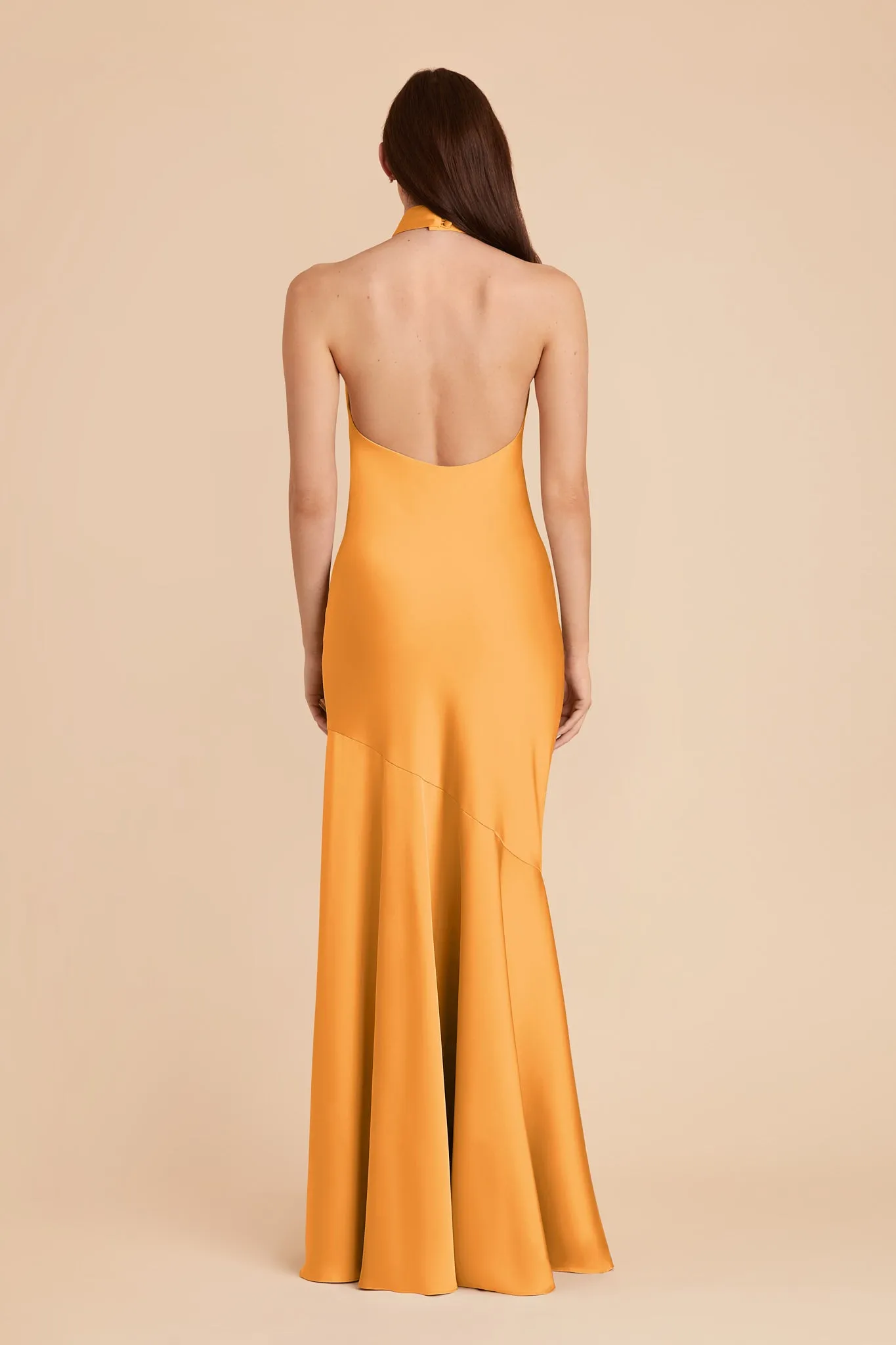 Stephanie Matte Satin Dress - Mango sold by Birdy Grey product image thumbnail 5