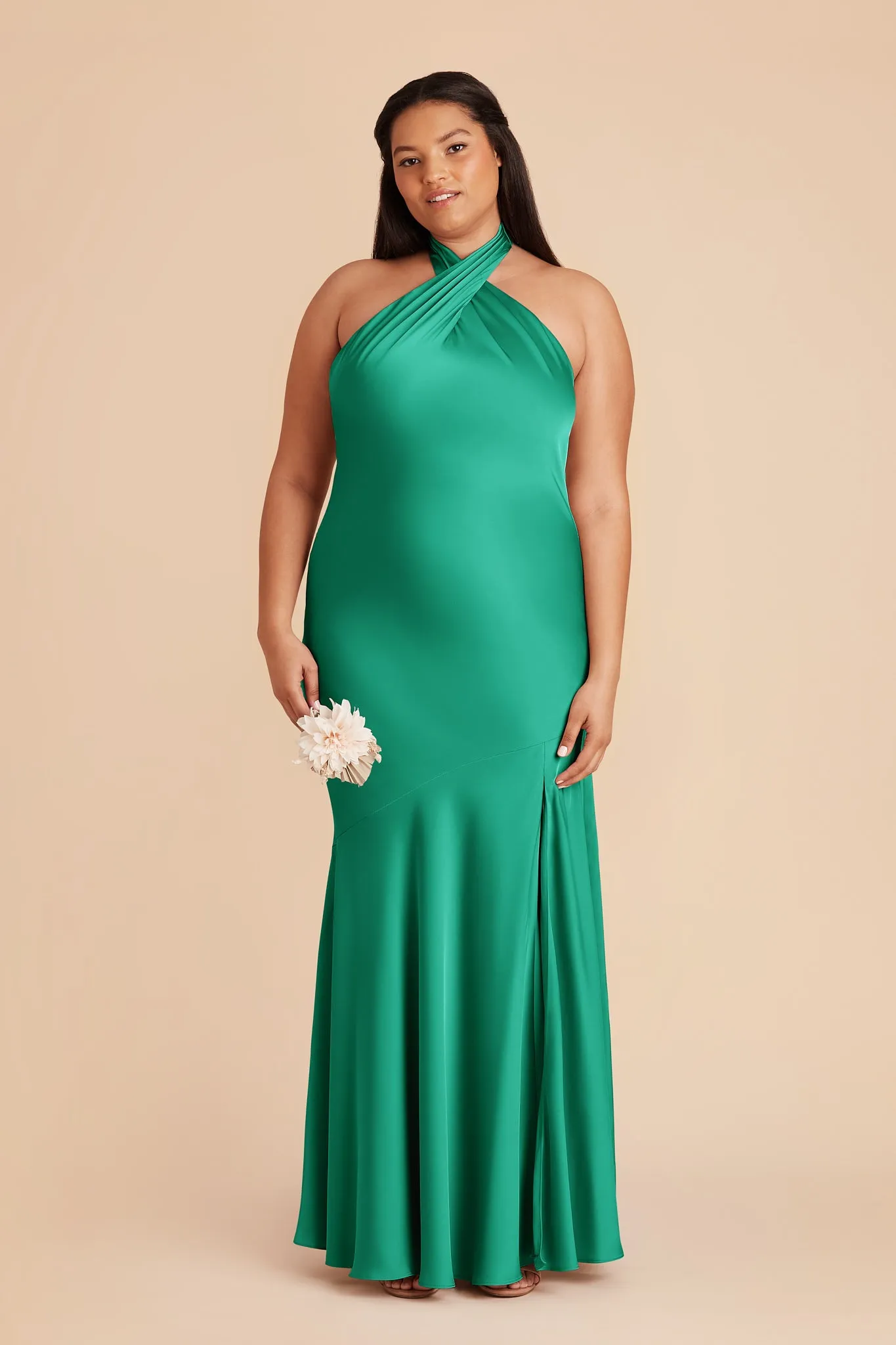 Stephanie Matte Satin Dress - Turquoise sold by Birdy Grey product image thumbnail 2